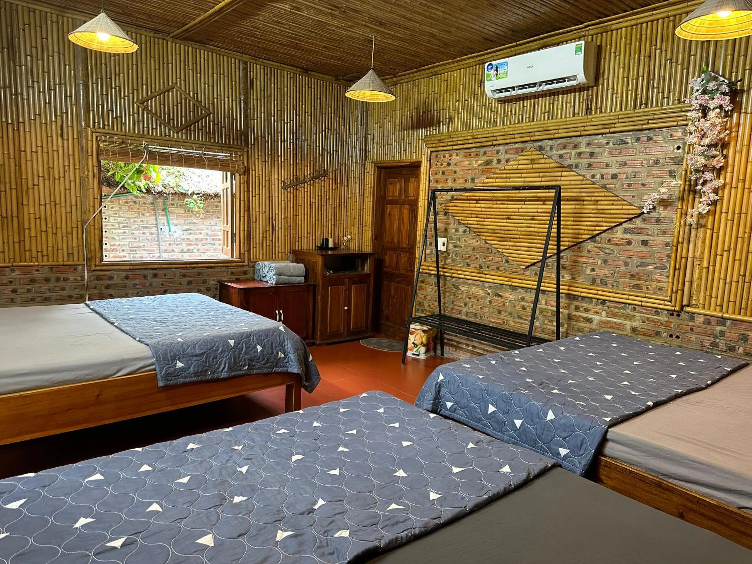 Bed in Ninh Binh Bamboo Farmstay