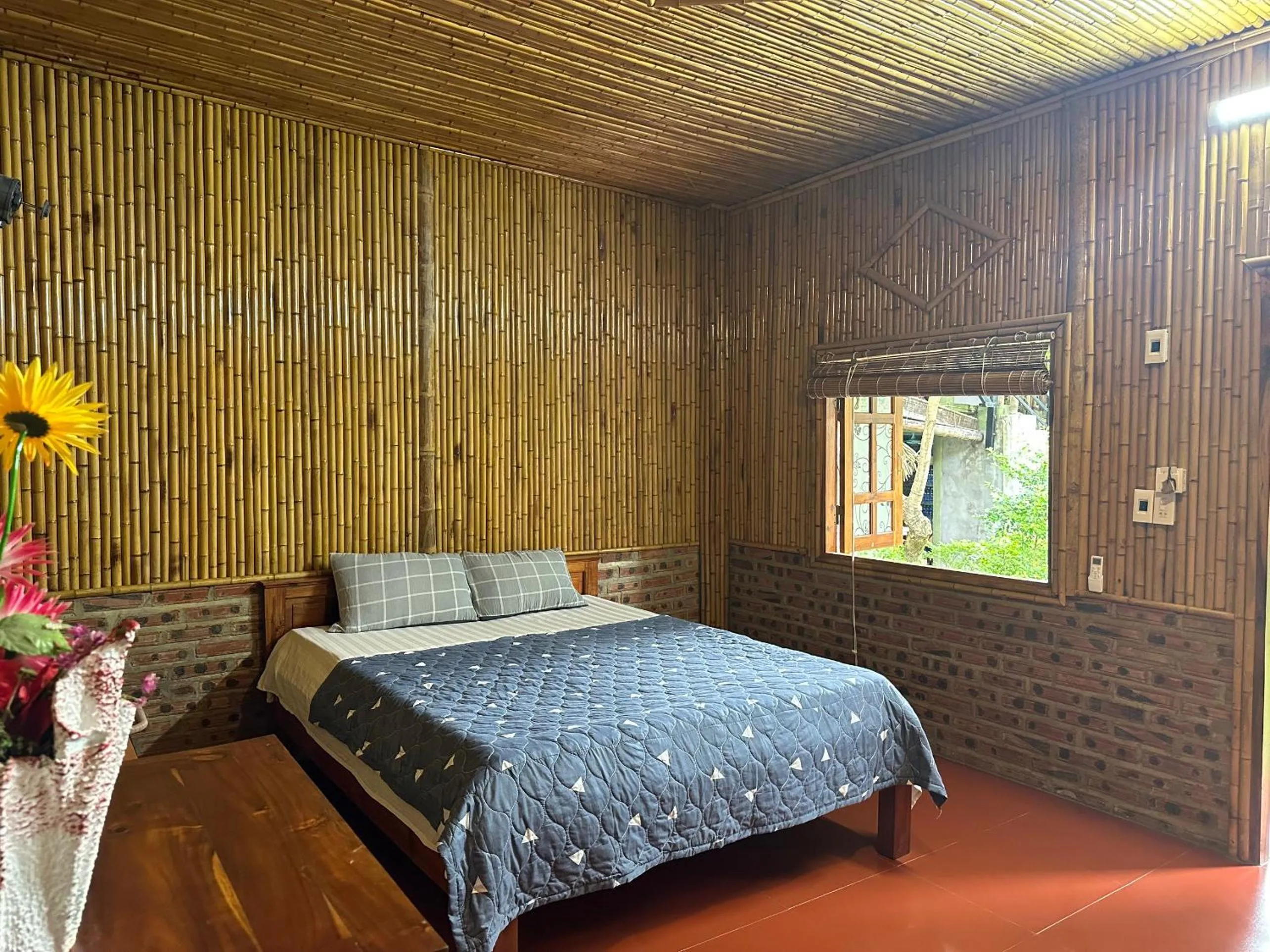 Garden view, Bed in Ninh Binh Bamboo Farmstay