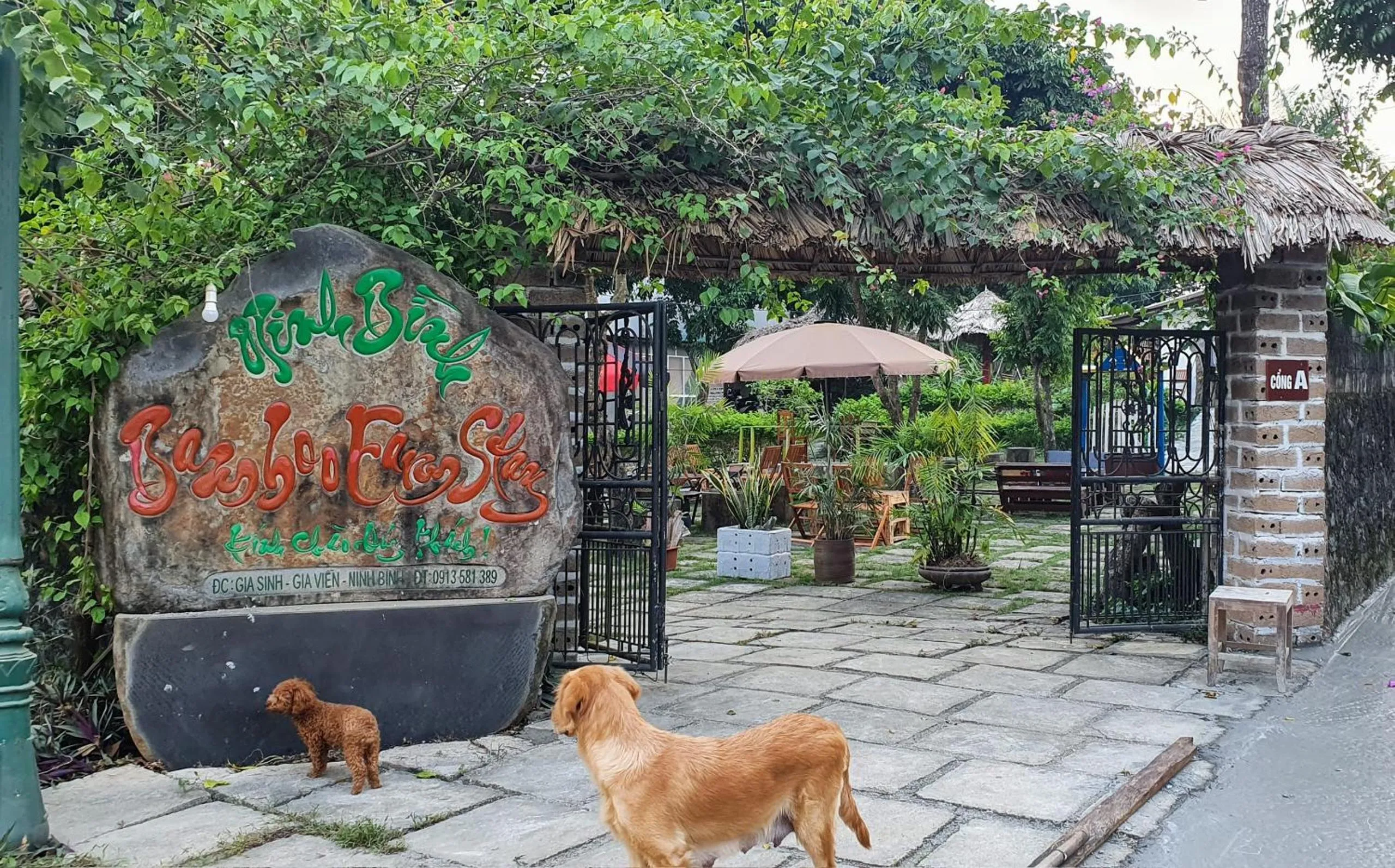 Facade/entrance in Ninh Binh Bamboo Farmstay
