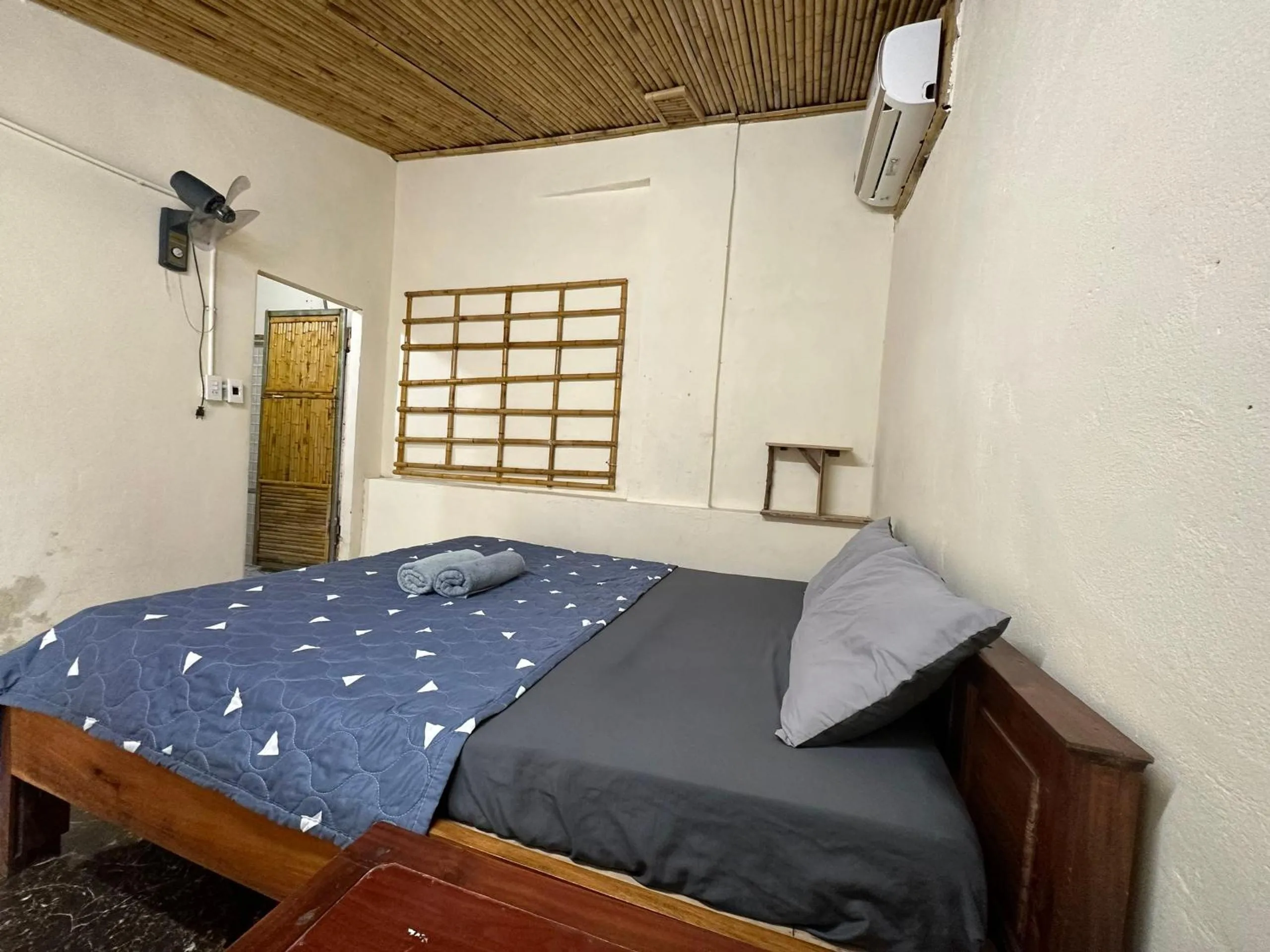 air conditioner, Bed in Ninh Binh Bamboo Farmstay