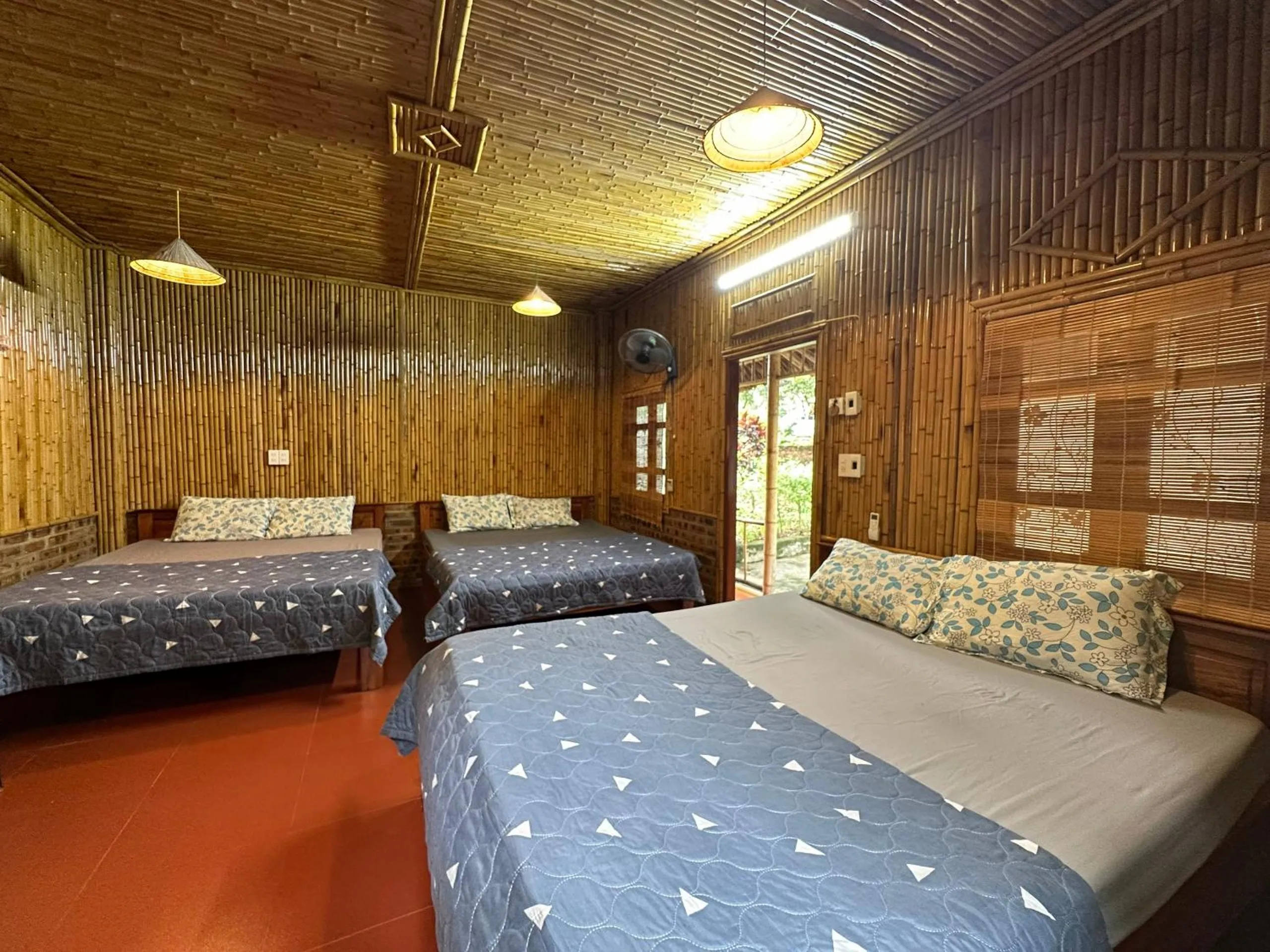Photo of the whole room, Bed in Ninh Binh Bamboo Farmstay