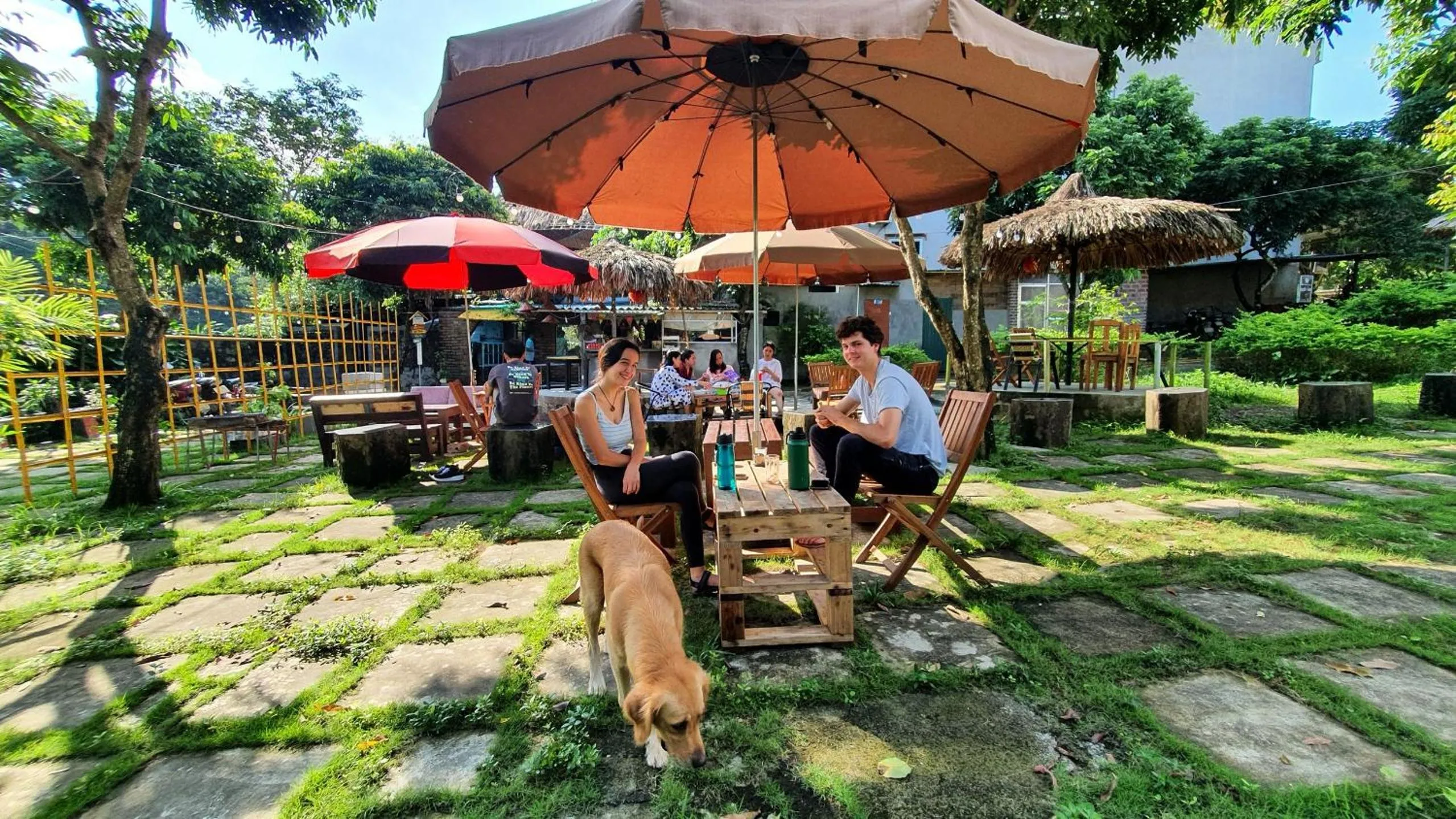 Patio in Ninh Binh Bamboo Farmstay