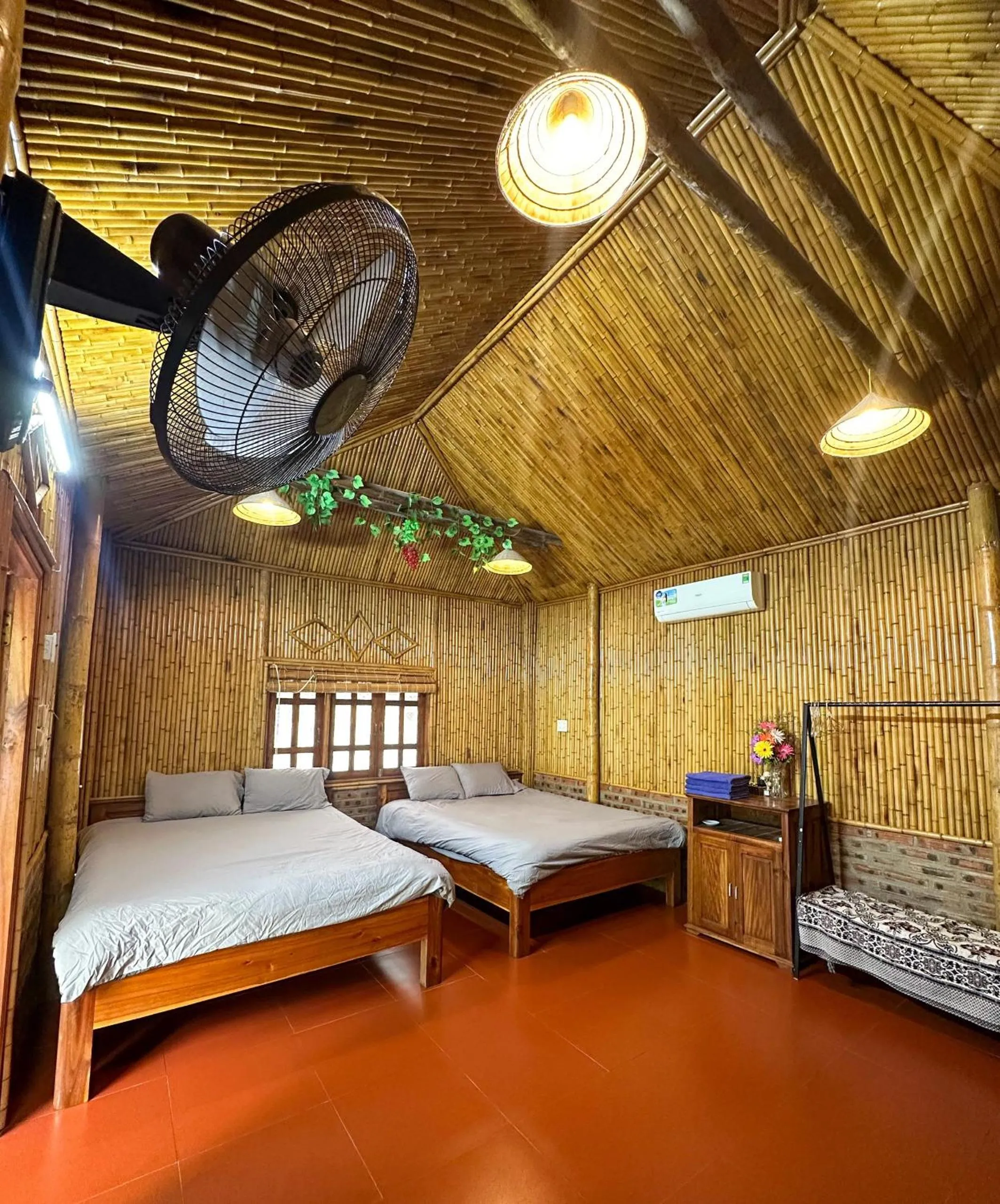 Bed in Ninh Binh Bamboo Farmstay