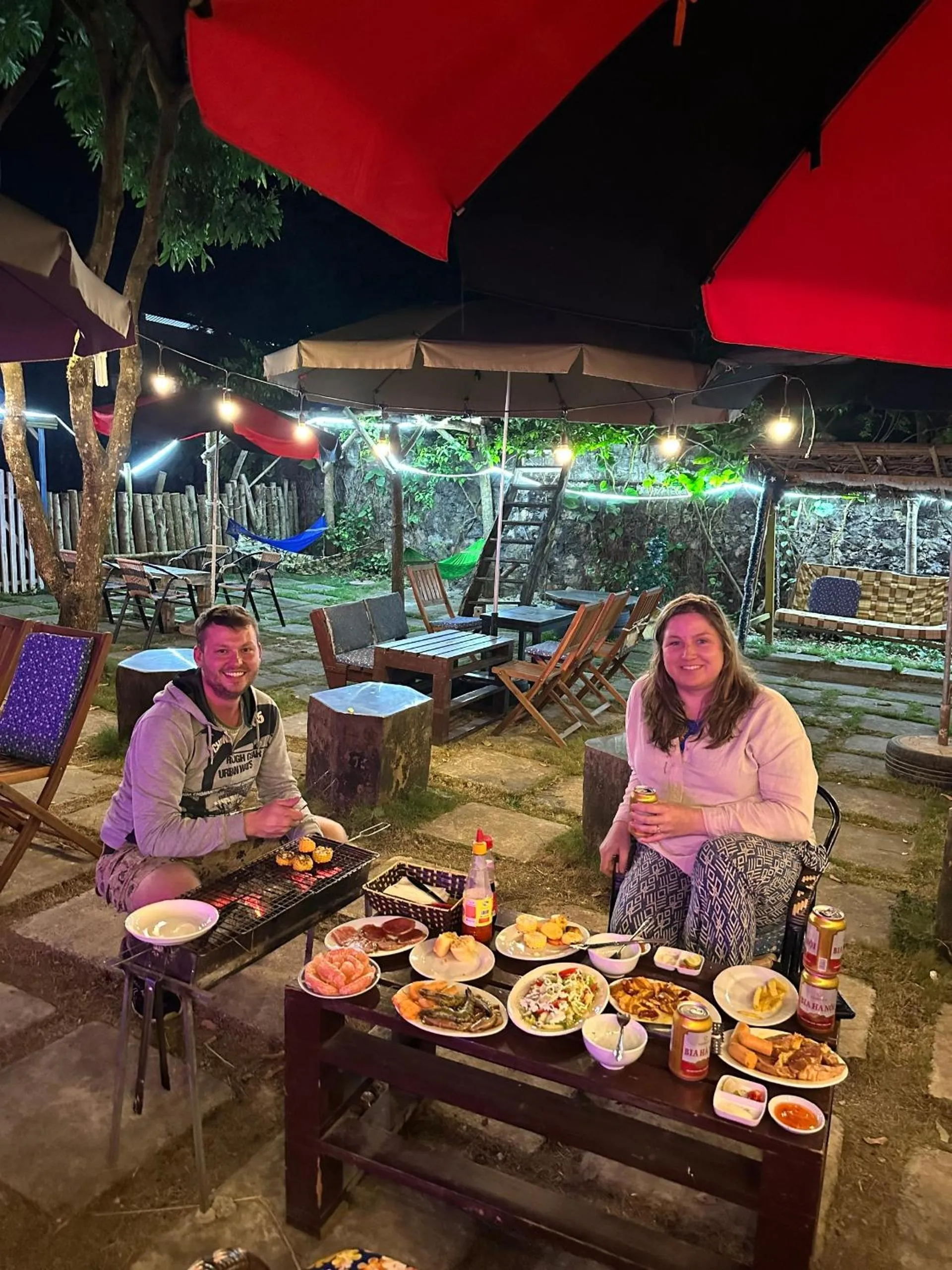 BBQ facilities in Ninh Binh Bamboo Farmstay