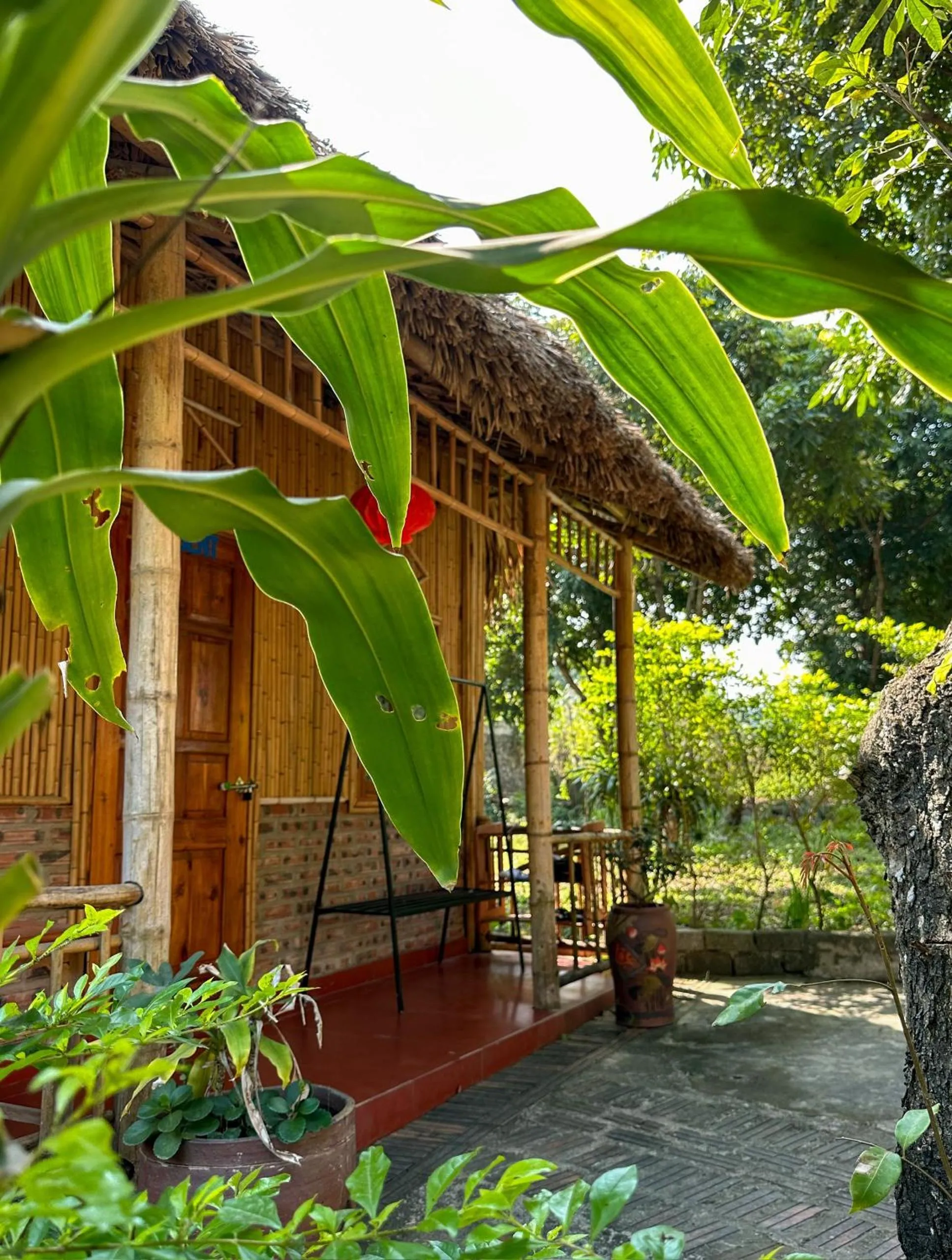 Balcony/Terrace in Ninh Binh Bamboo Farmstay