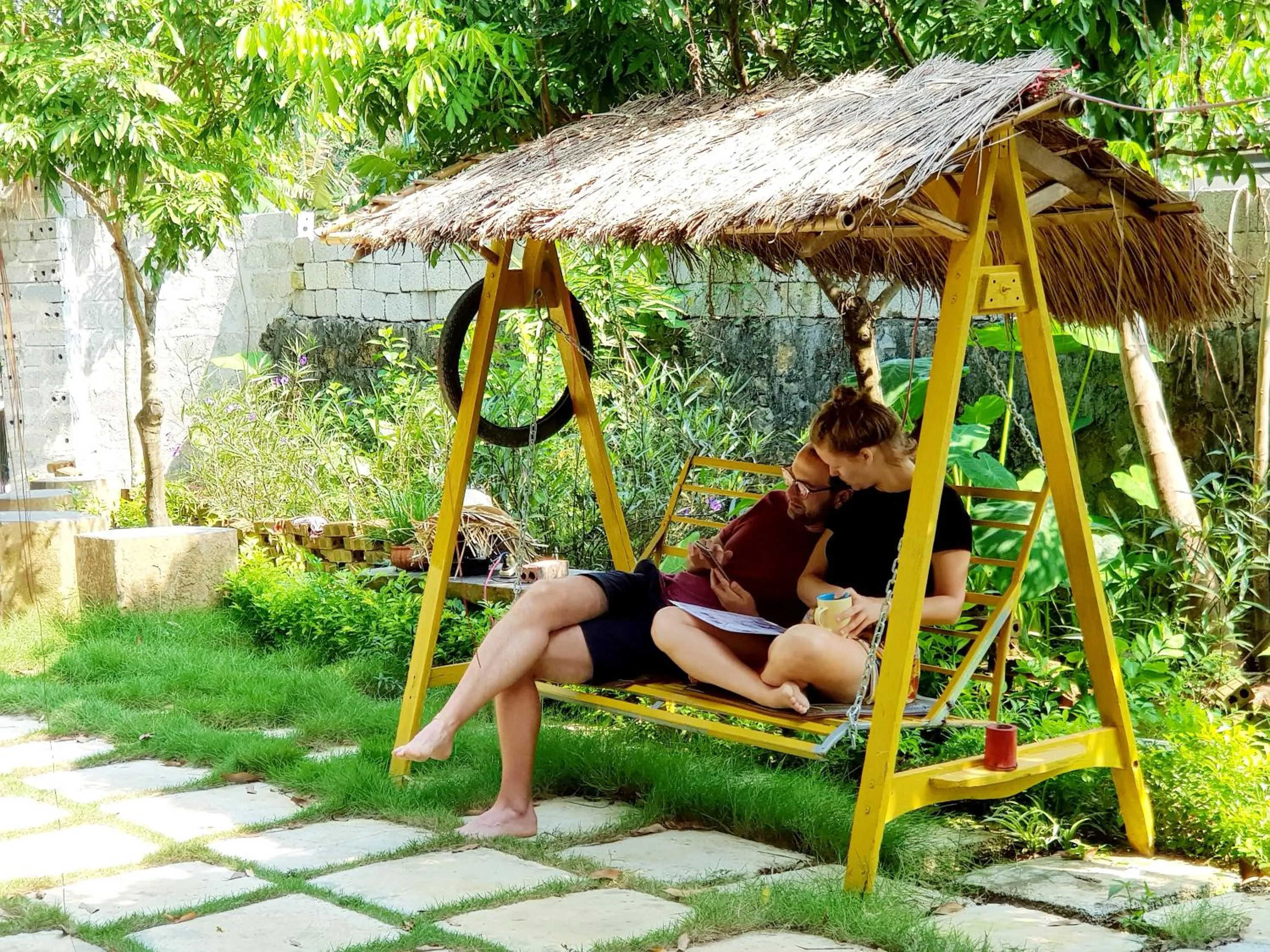 People in Ninh Binh Bamboo Farmstay