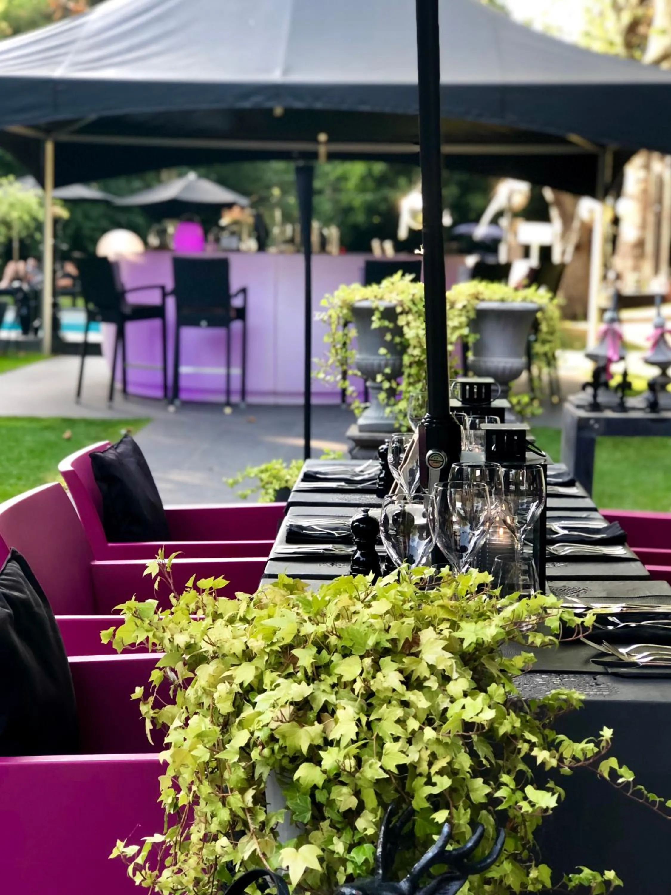 Garden in Charmehotel Manoir Ogygia