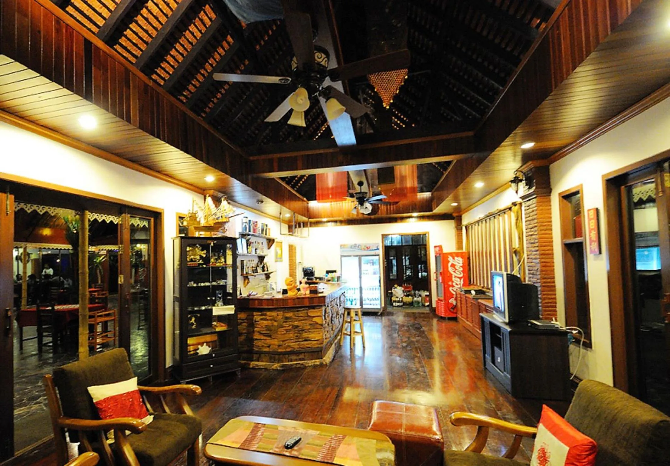 Communal lounge/ TV room in Kong Garden View Resort Chiang Rai