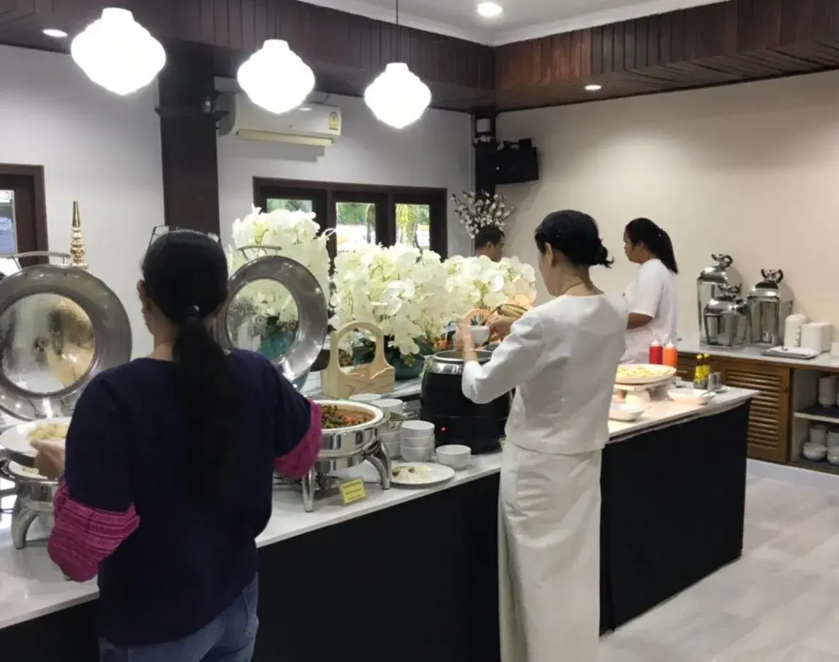 Buffet breakfast in Kong Garden View Resort Chiang Rai Buffet breakfast in Kong Garden View Resort Chiang Rai