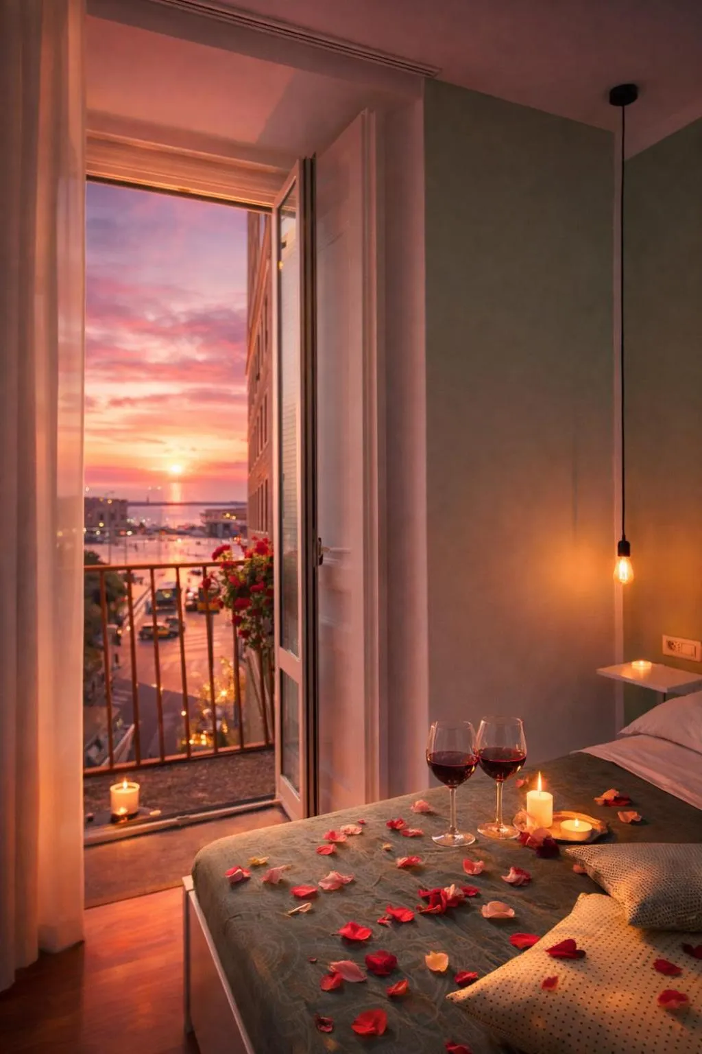 Bird's eye view, Bed in B&B Monserrato