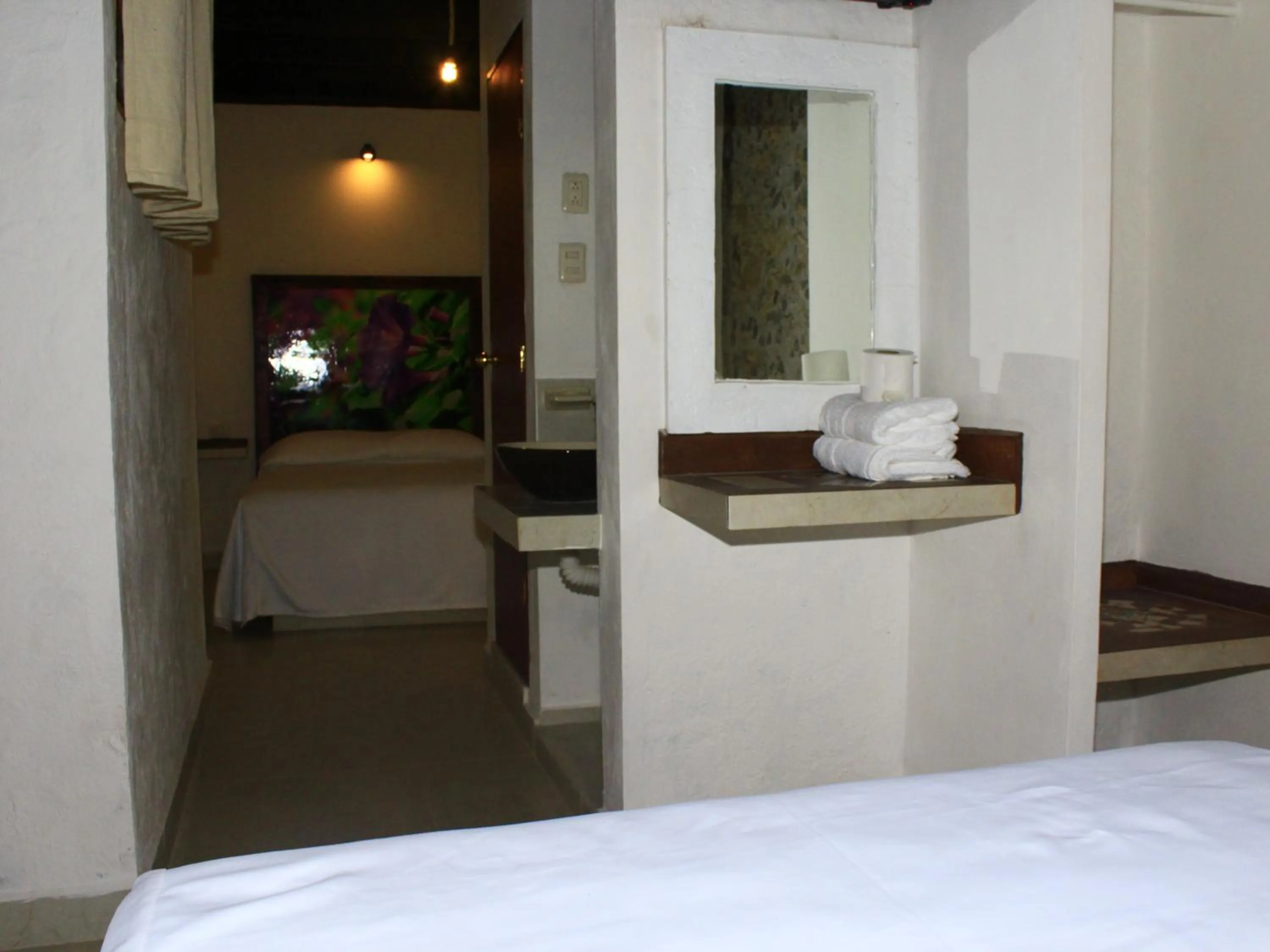 Bed in Hotel Atzalan