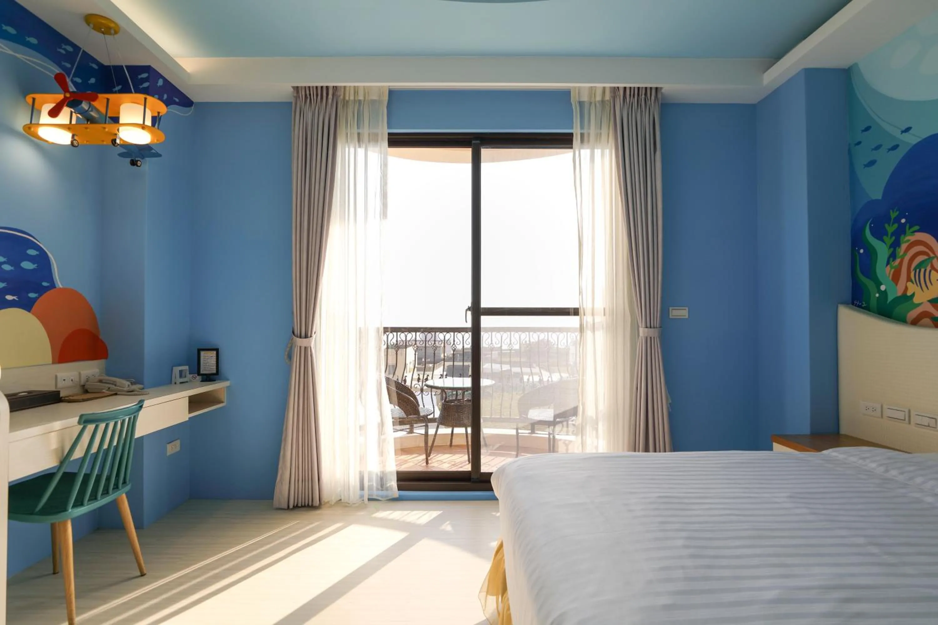 Quadruple Room with Sea View in Shi Guang Sea View