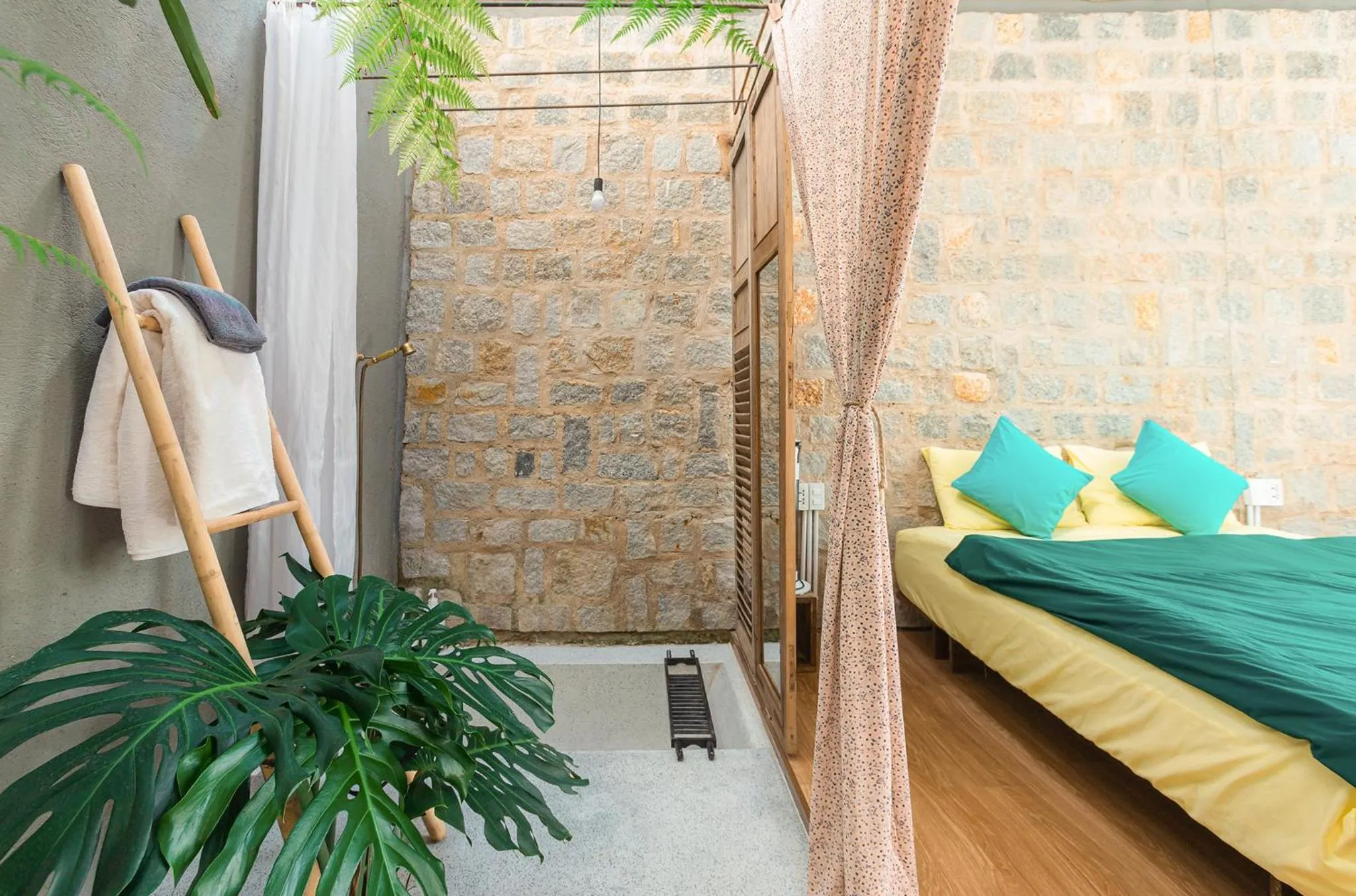 Bathroom, Bed in The Kadupul Homecation