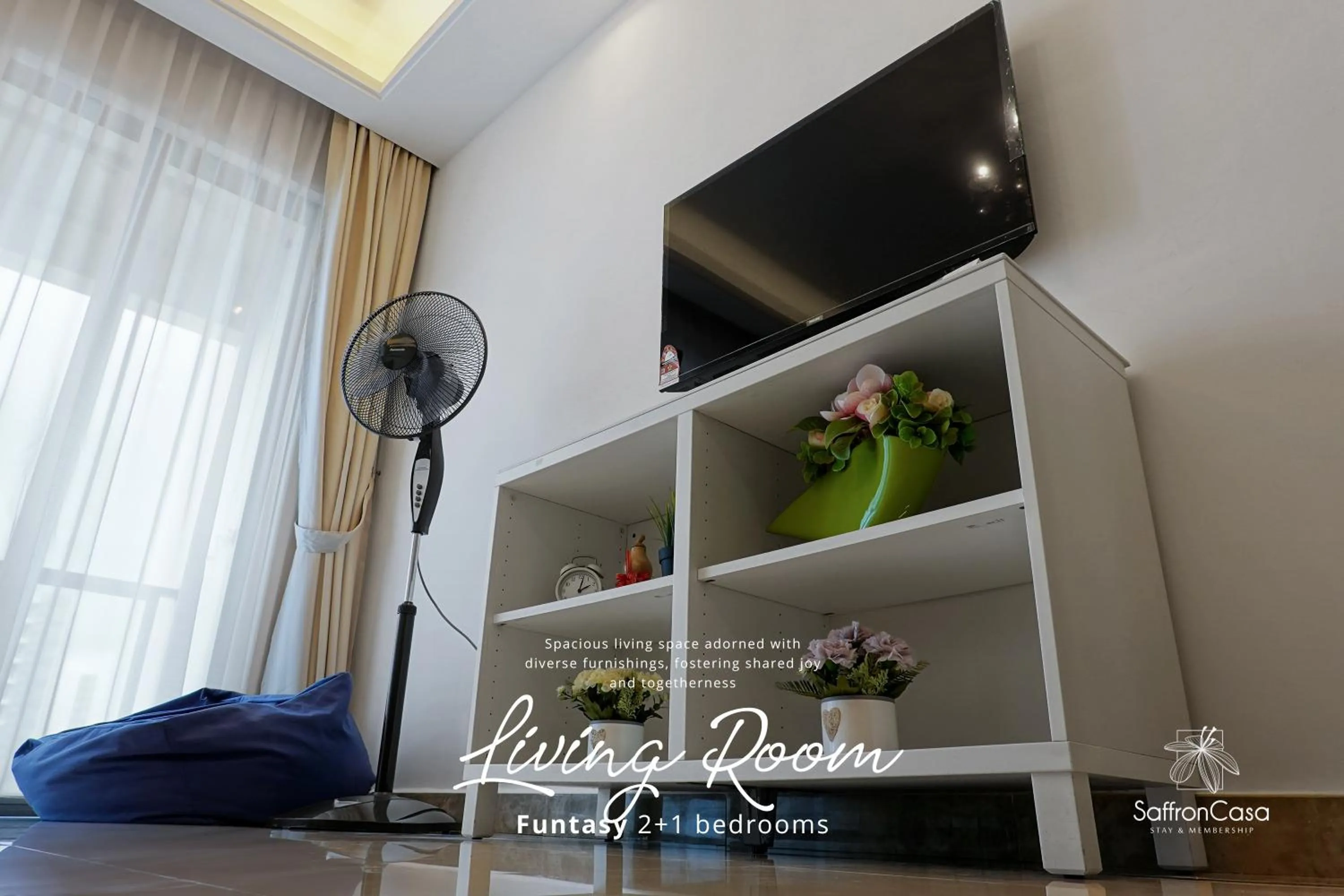 TV and multimedia in R&F Princess Cove JB By SaffronCasa JB