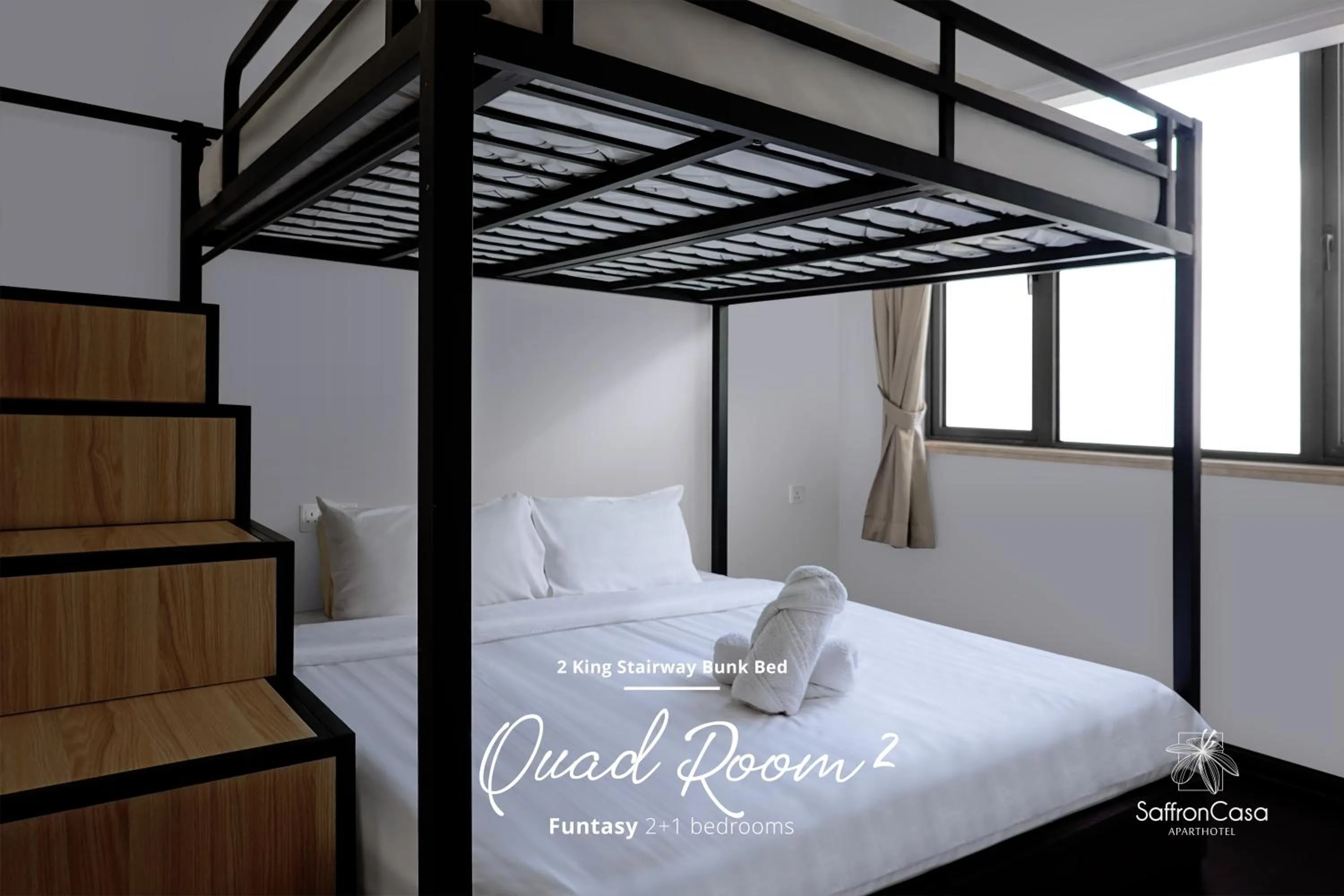 bunk bed, Bed in R&F Princess Cove JB By SaffronCasa JB