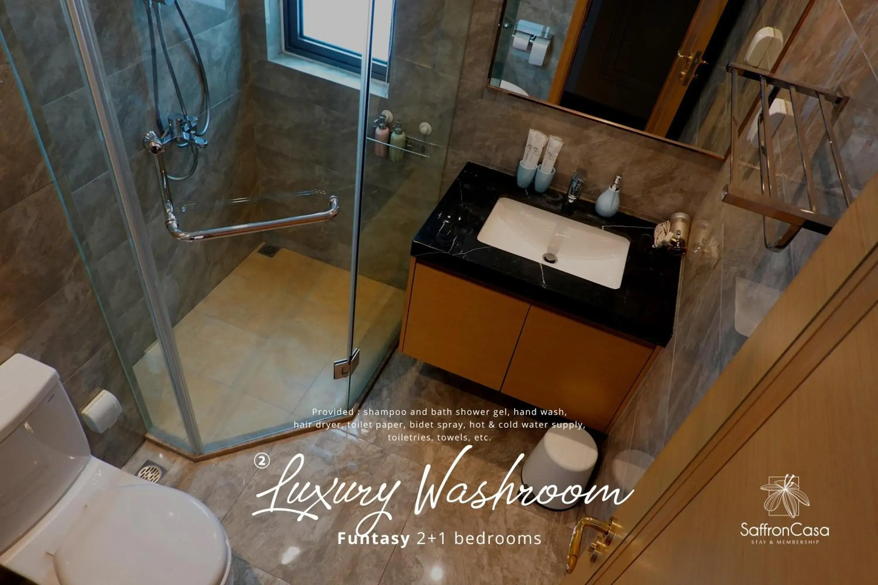 Bathroom in R&F Princess Cove JB By SaffronCasa JB Bathroom in R&F Princess Cove JB By SaffronCasa JB