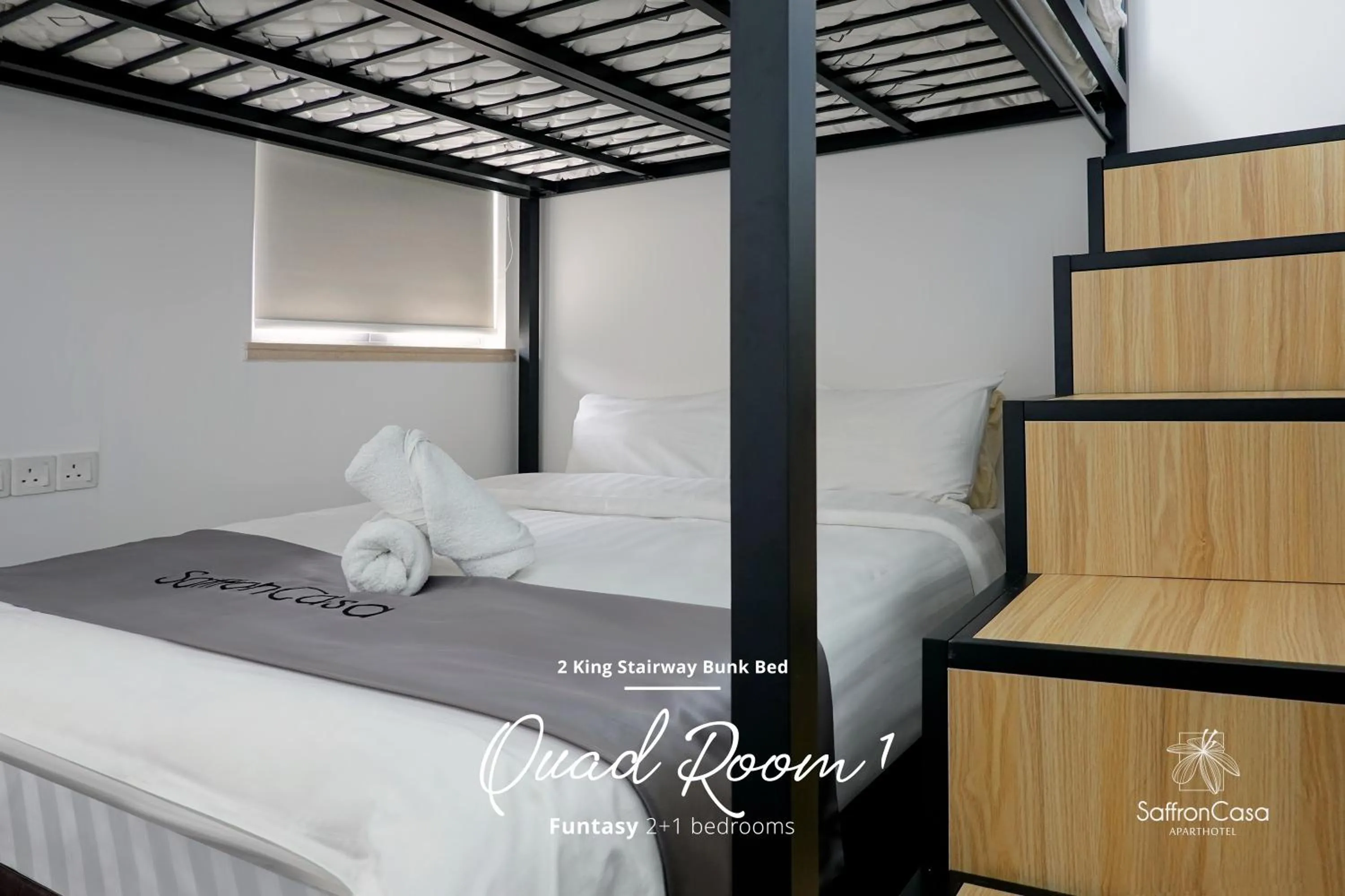 bunk bed, Bed in R&F Princess Cove JB By SaffronCasa JB