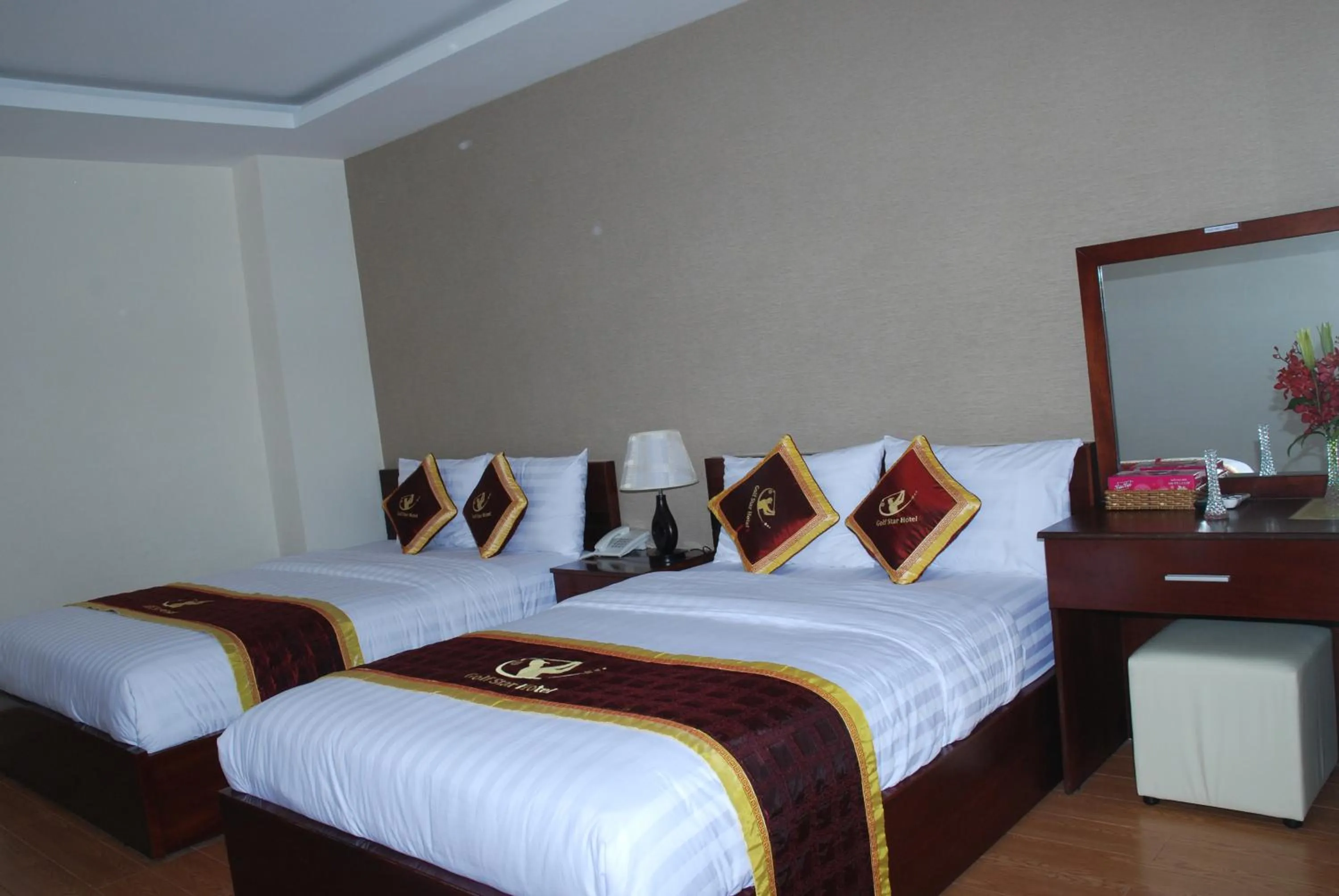 Bed in Golf Star Hotel