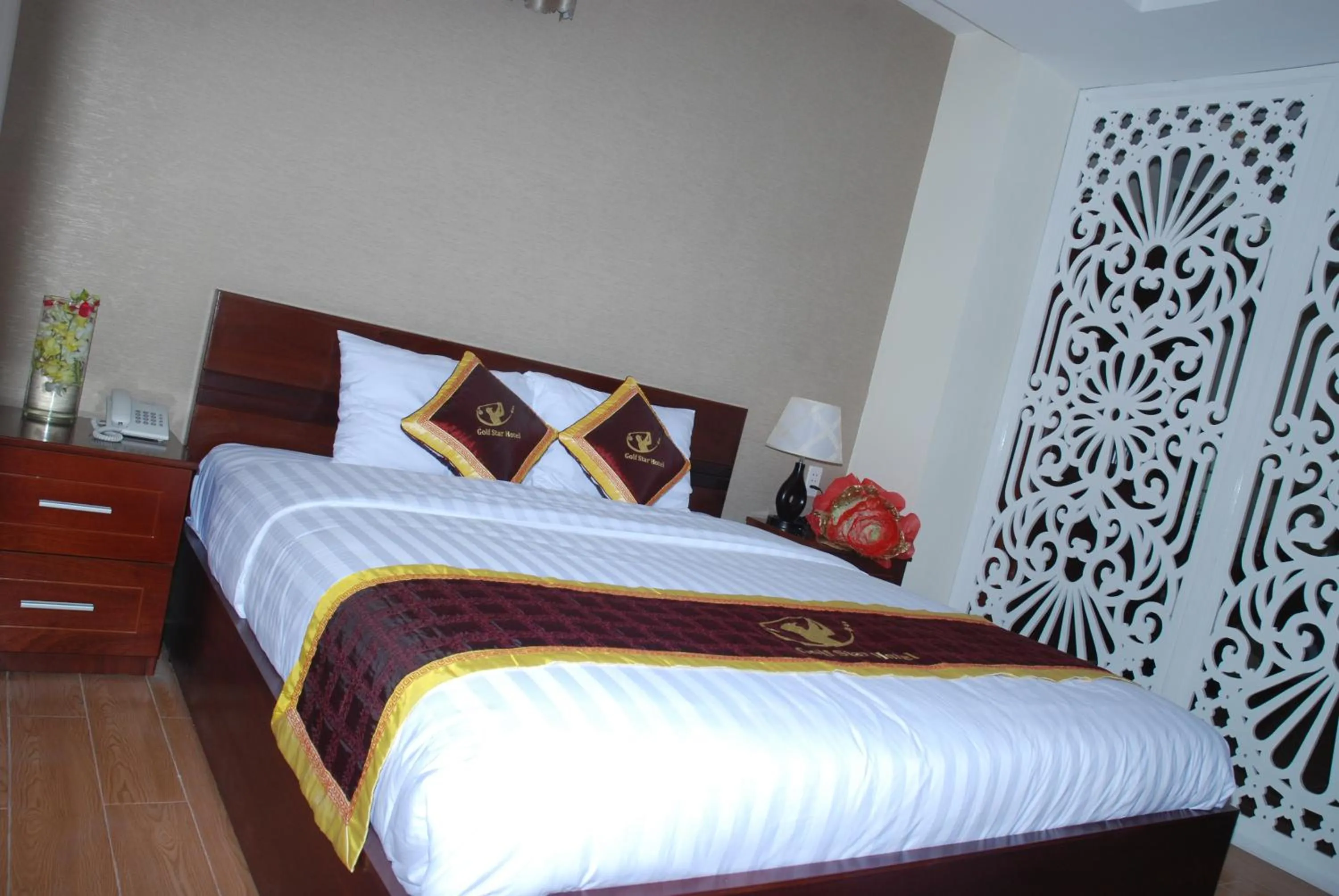 Bed in Golf Star Hotel