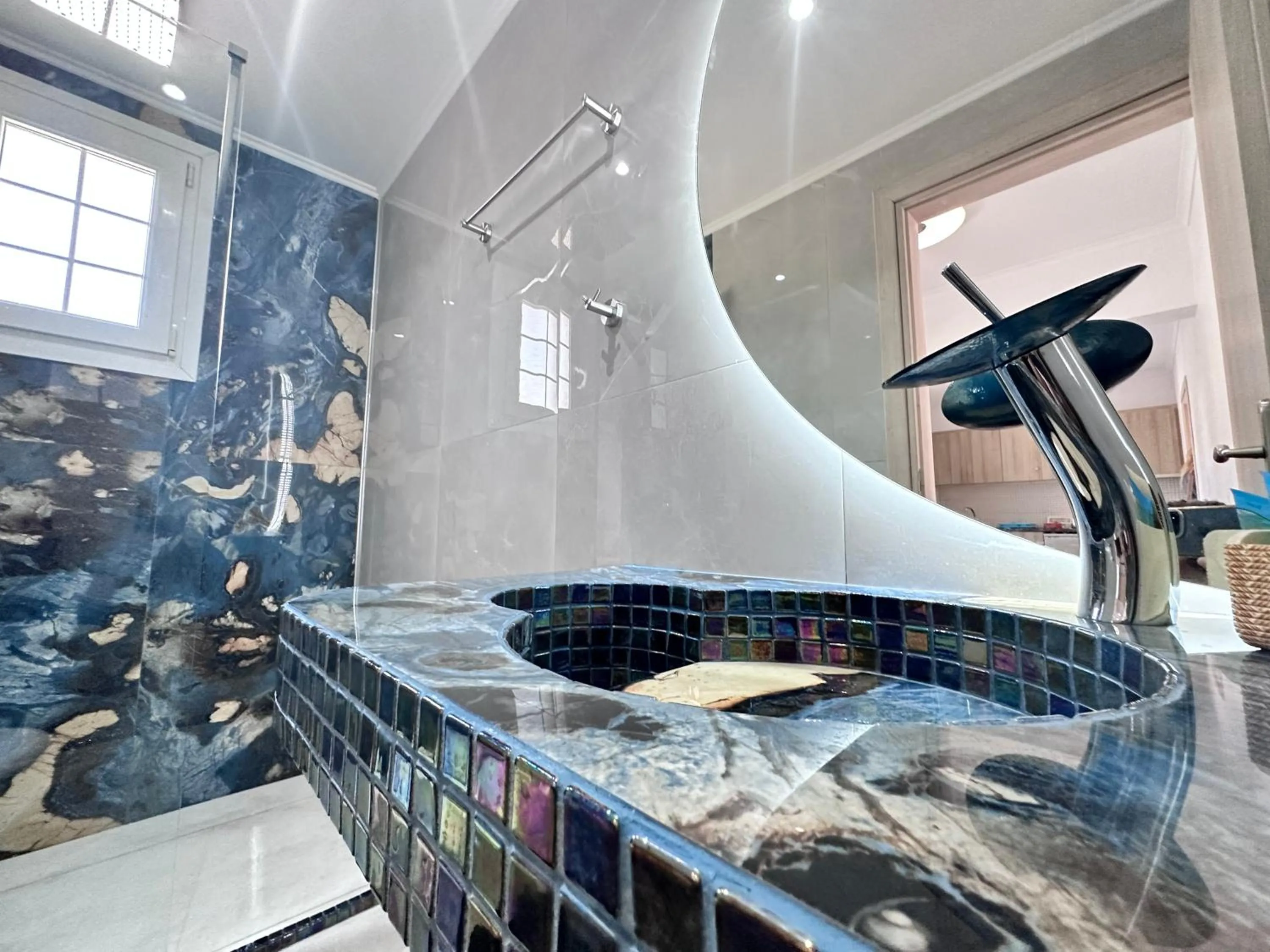 Bathroom in Nikos Apartments Corfu