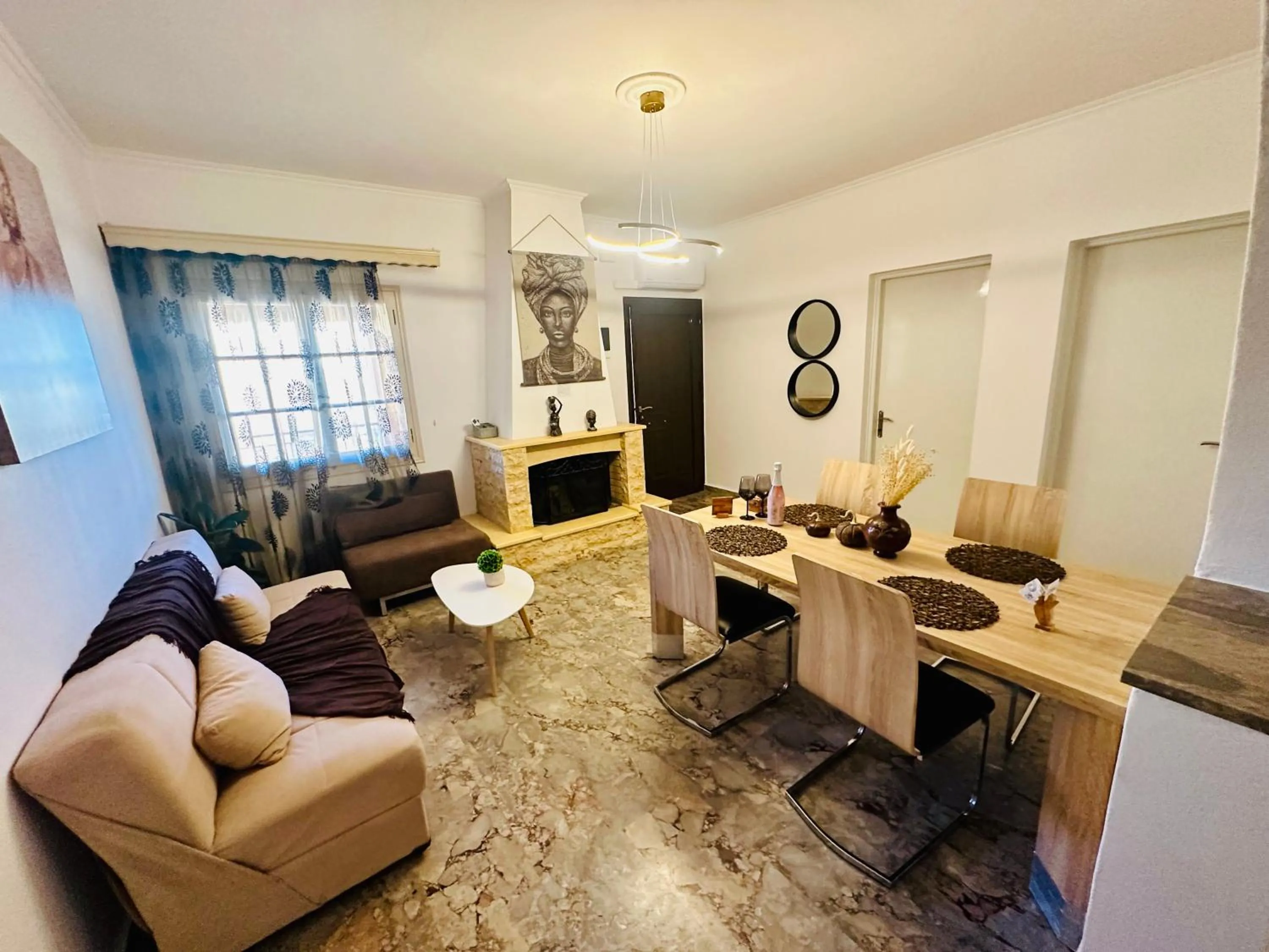 Living room in Nikos Apartments Corfu