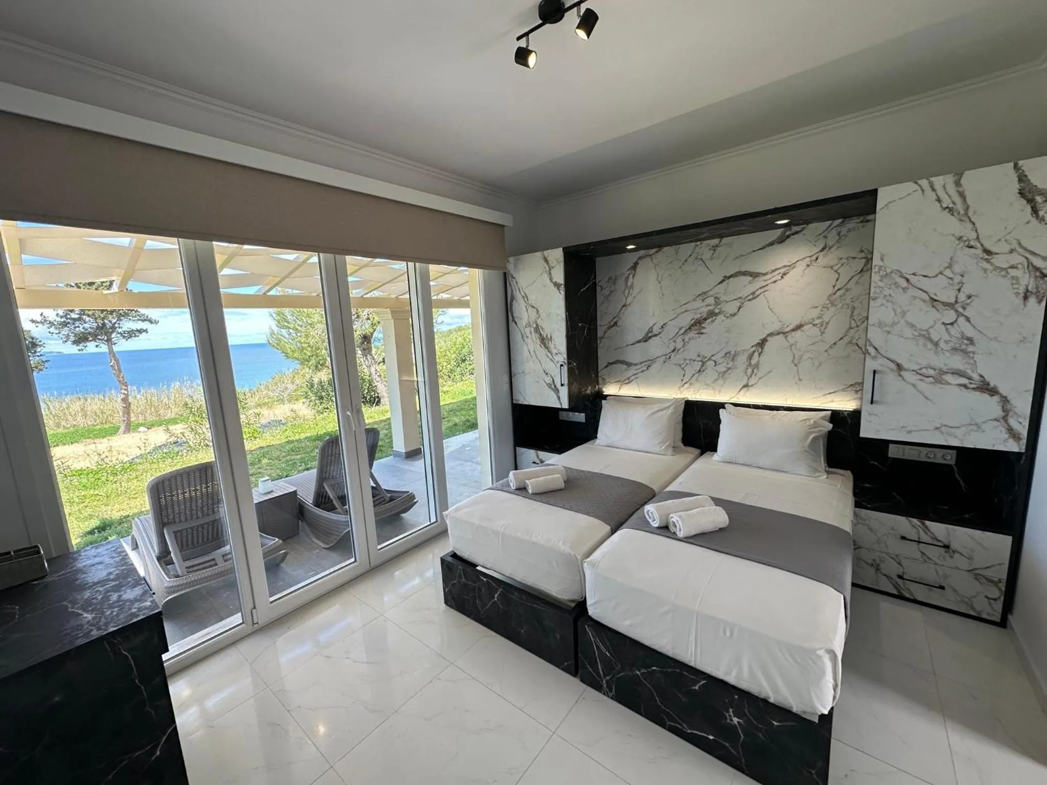 Bedroom, Bed in Nikos Apartments Corfu