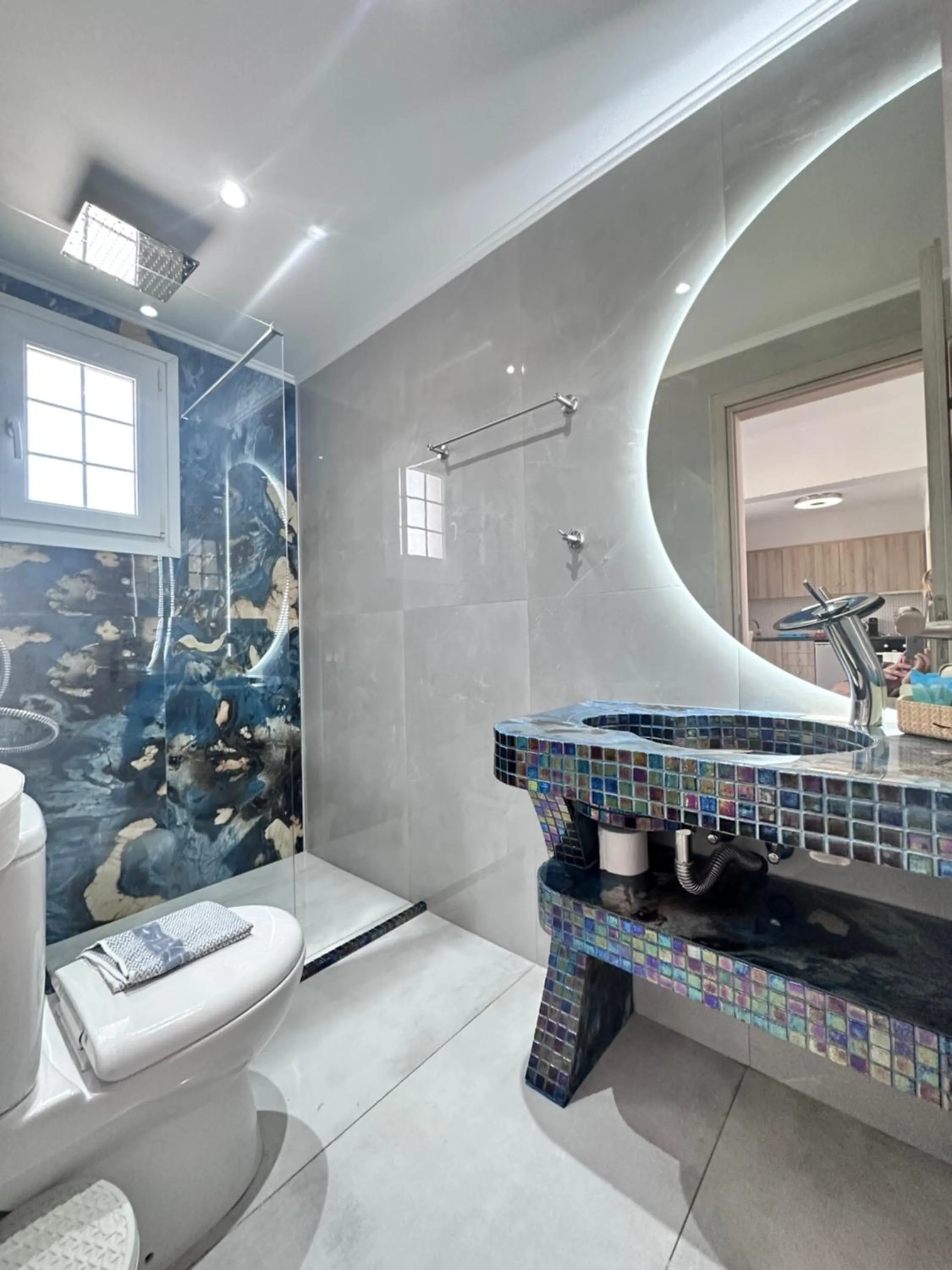 Bathroom in Nikos Apartments Corfu