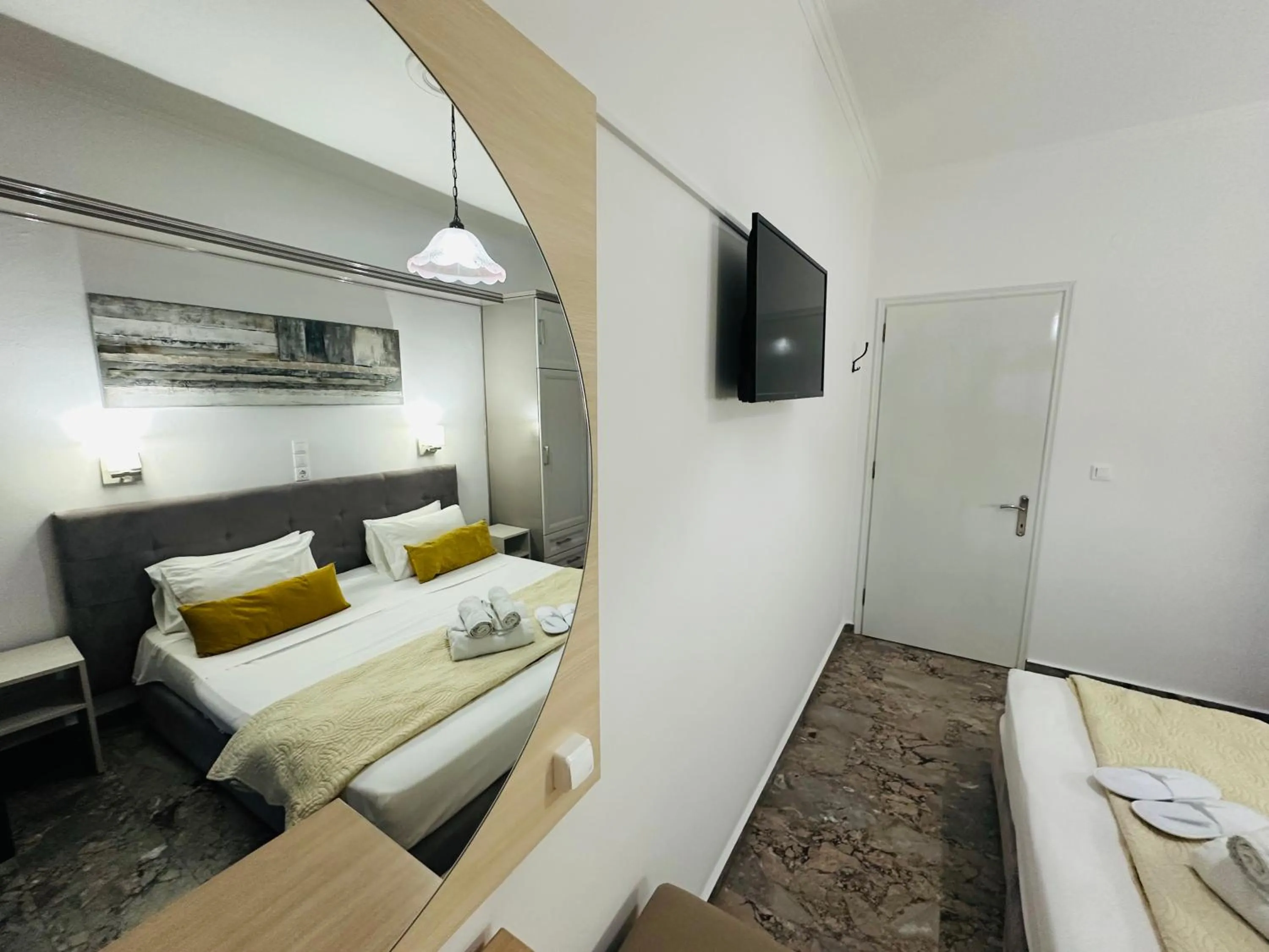 Bedroom, Bed in Nikos Apartments Corfu