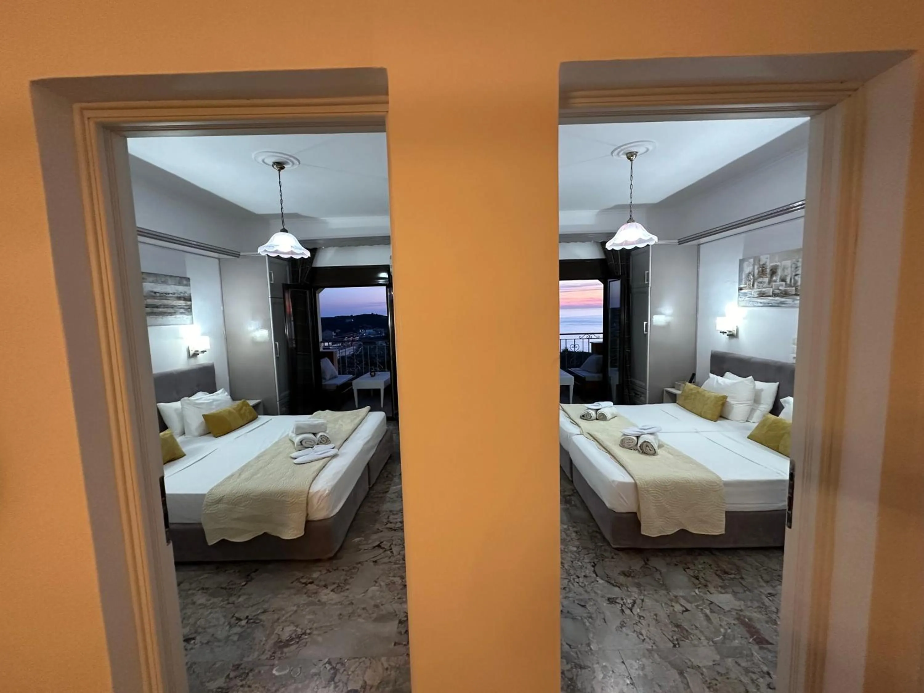 Bedroom, Bed in Nikos Apartments Corfu