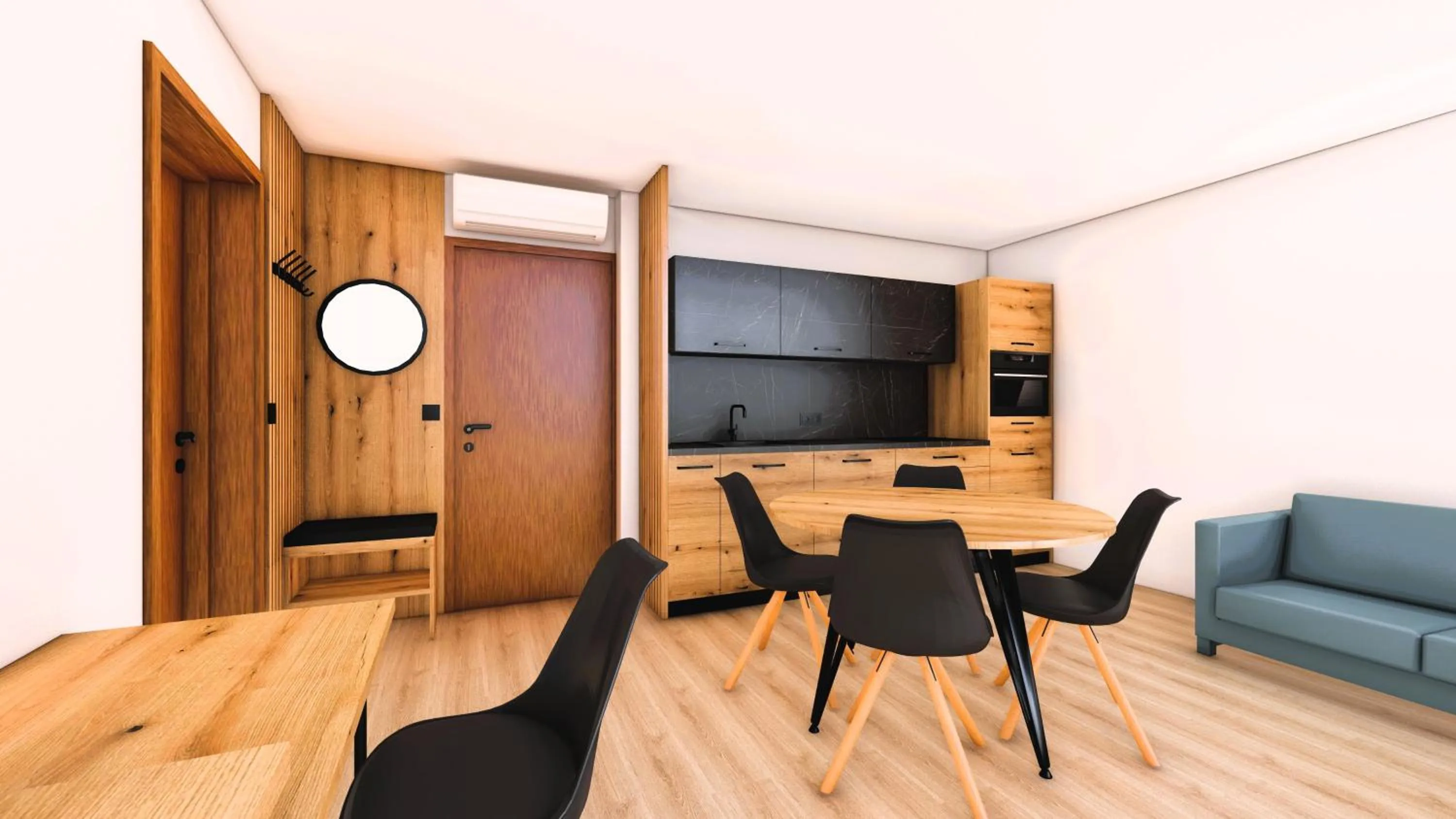 Kitchen or kitchenette in No 28 Rooms & Apartments