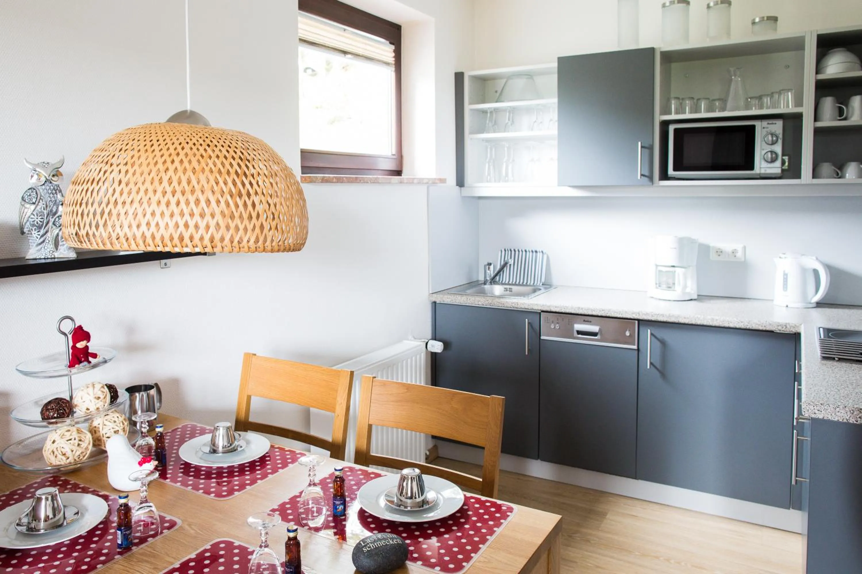 Kitchen or kitchenette in Ferienwohnanlage Prinzenhof