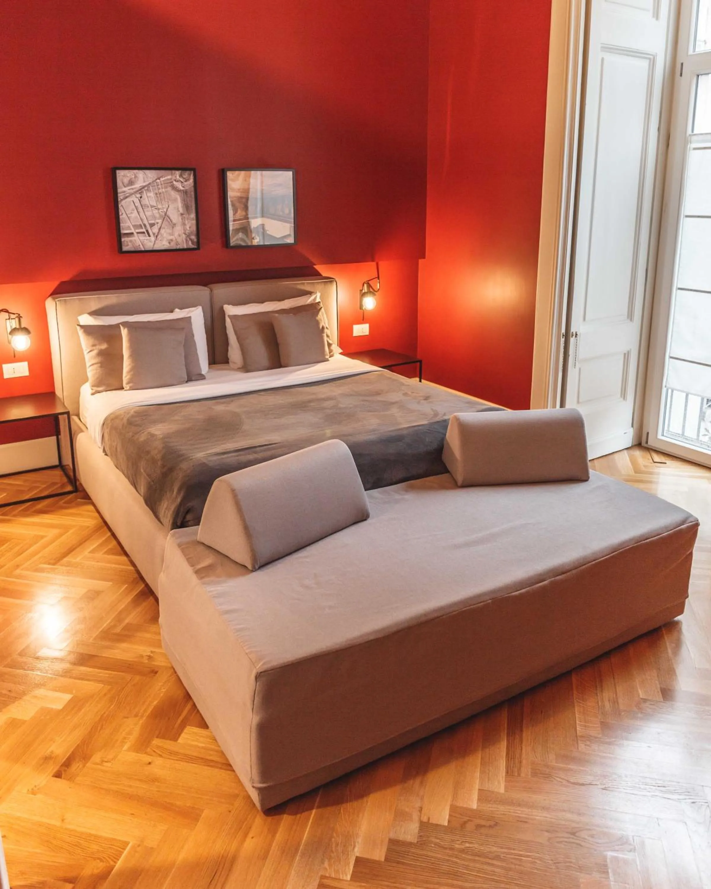 Balcony/Terrace, Bed in Relais Della Porta