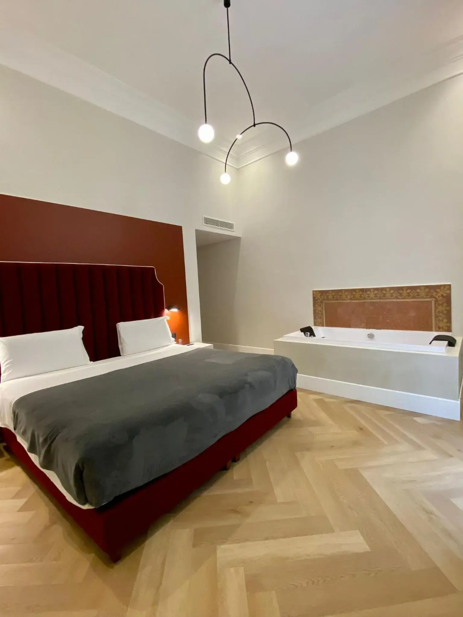 Bed in Relais Della Porta Bed in Relais Della Porta