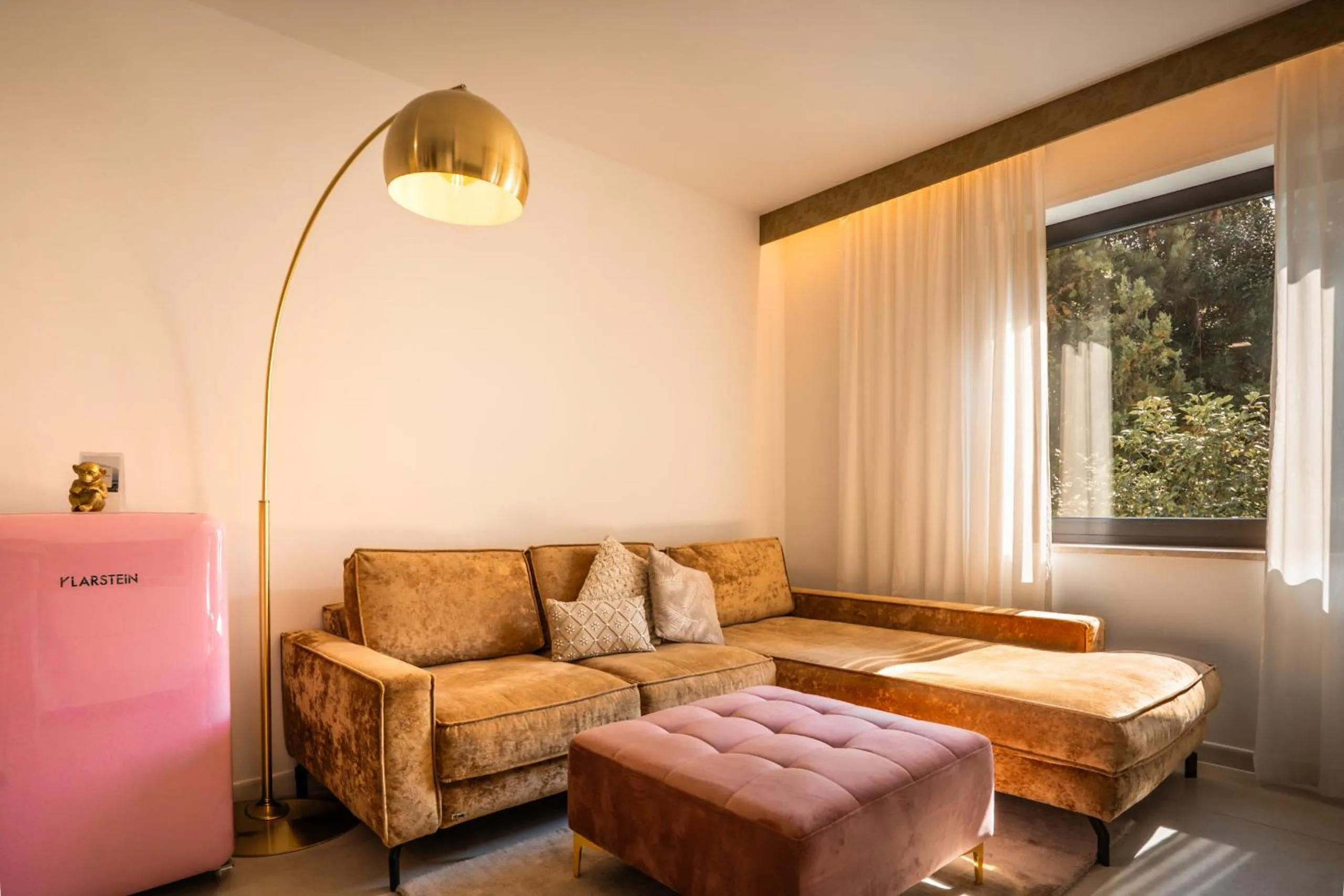 Living room in goldfinger + suites