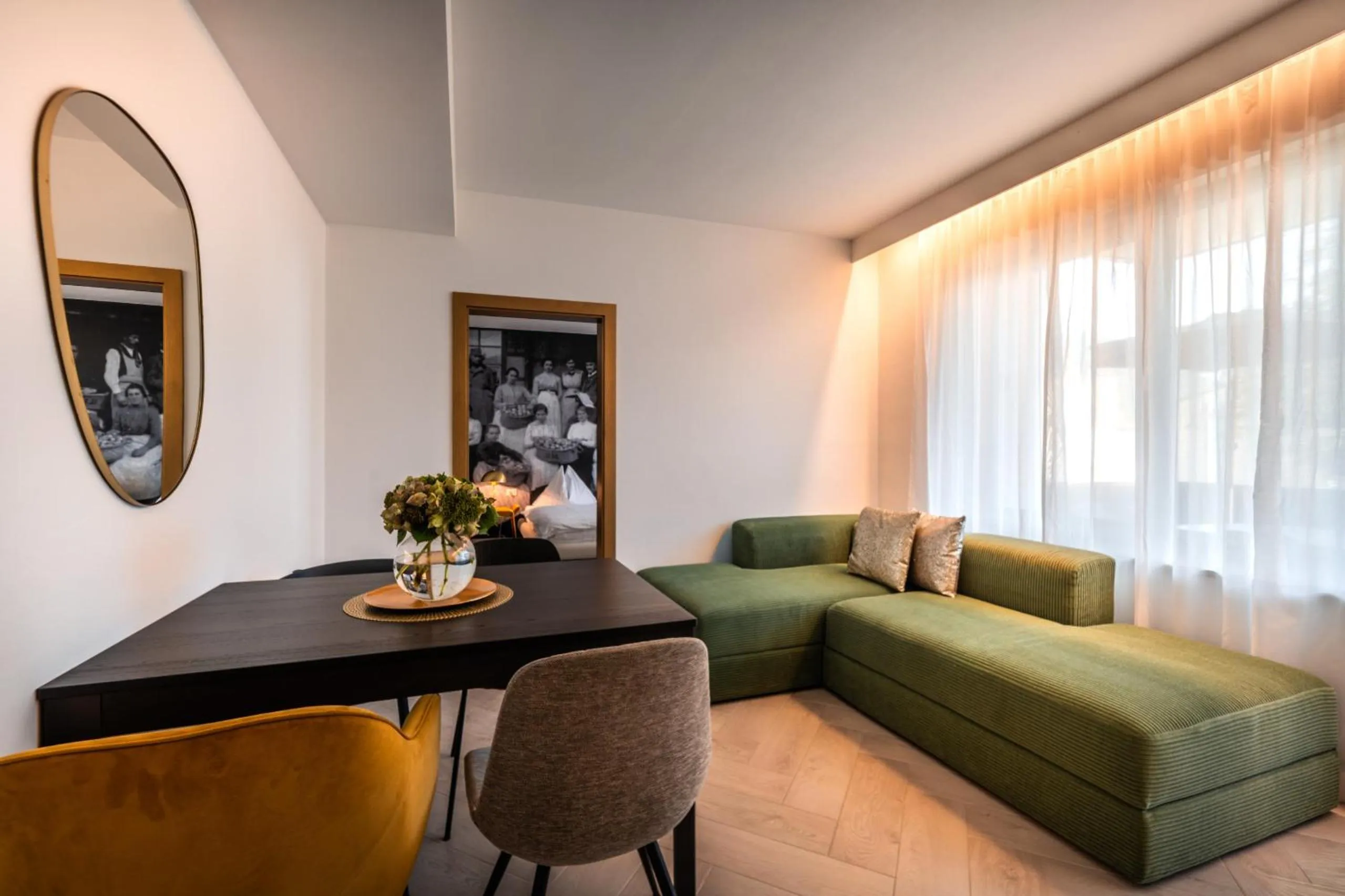 Living room in goldfinger + suites