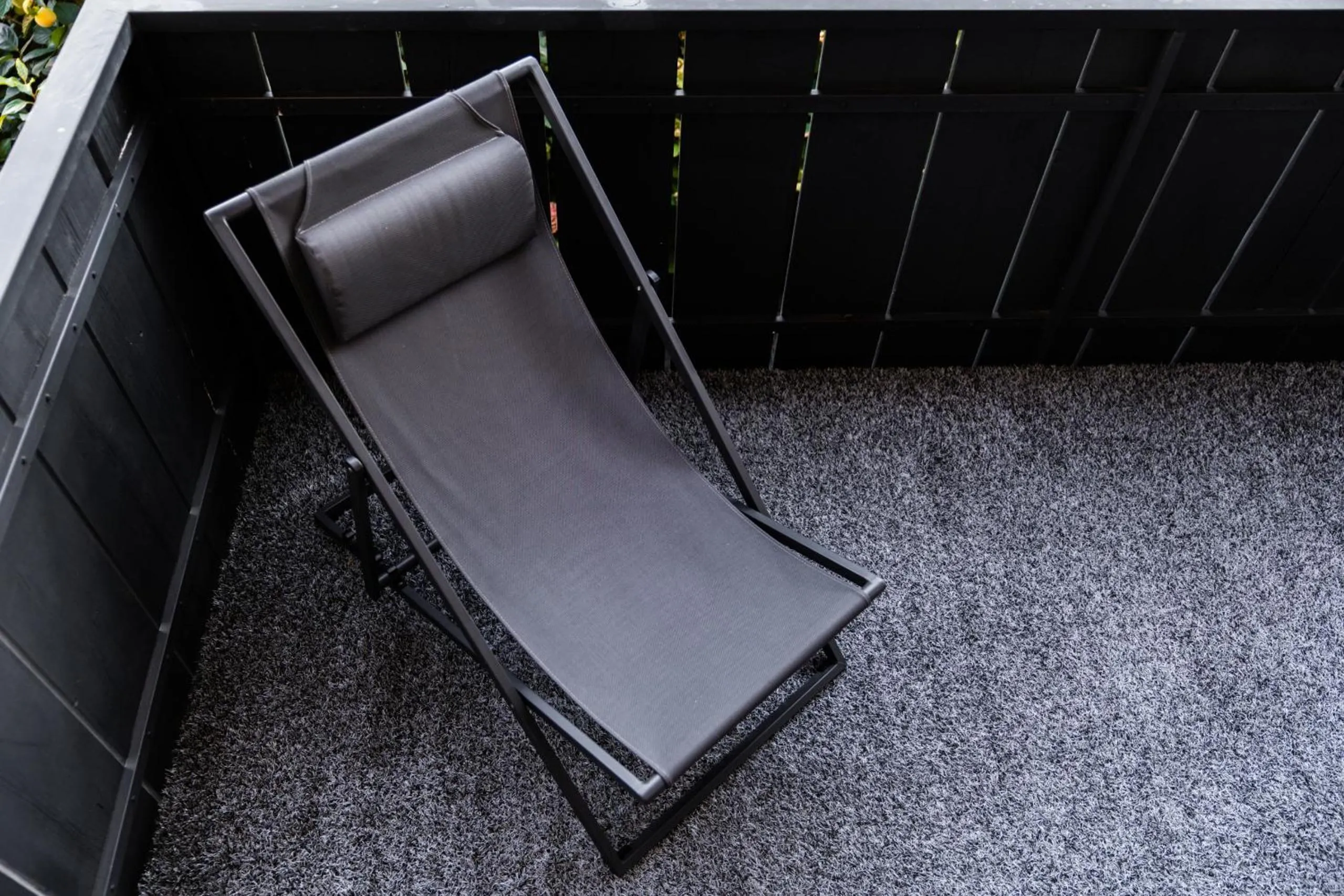 Seating area in goldfinger + suites