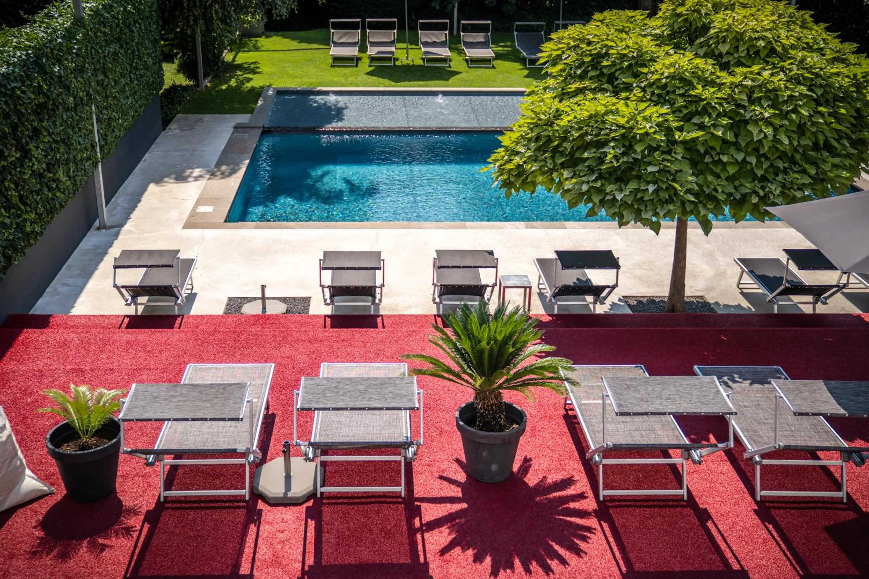 Pool view in goldfinger + suites