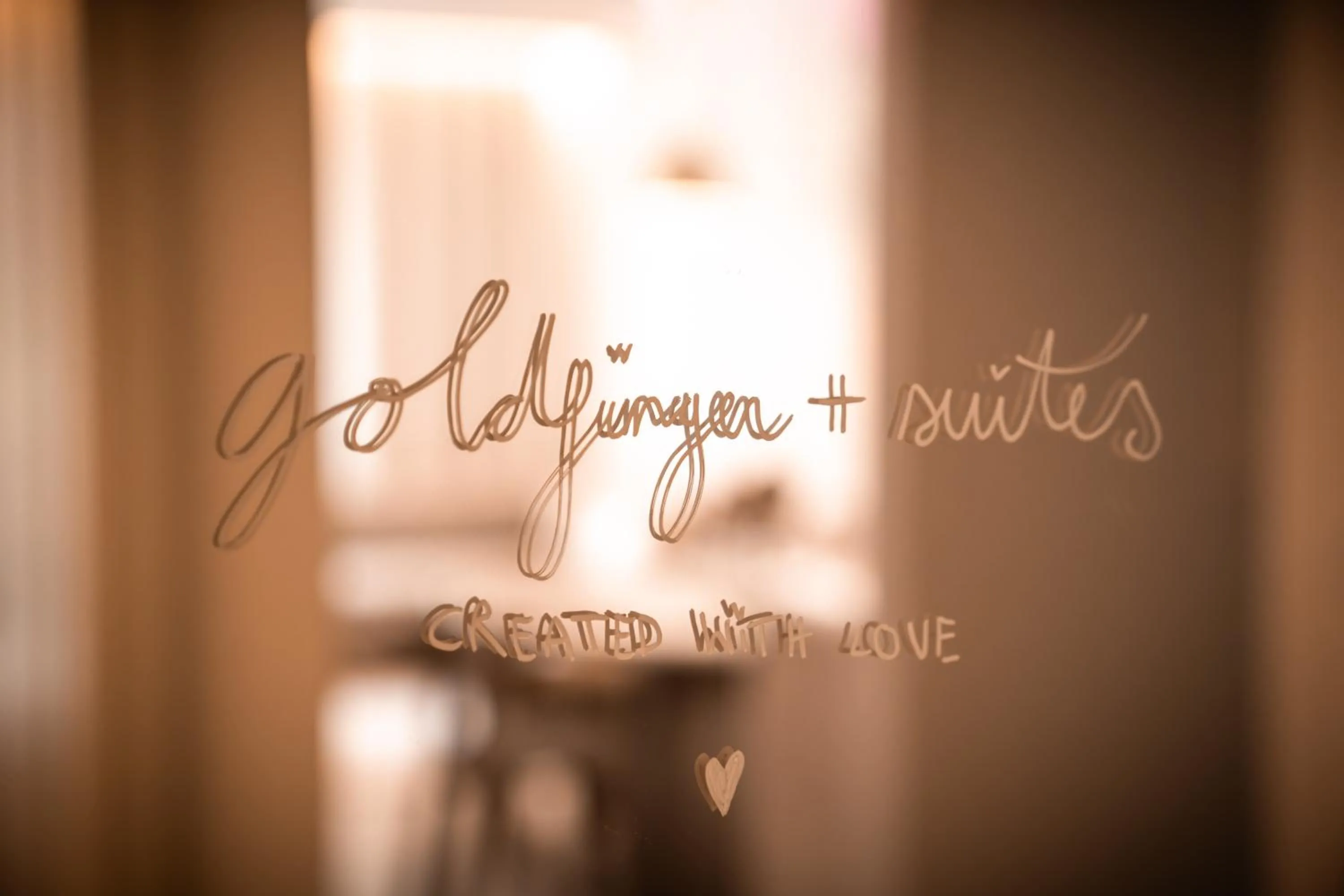 Decorative detail in goldfinger + suites