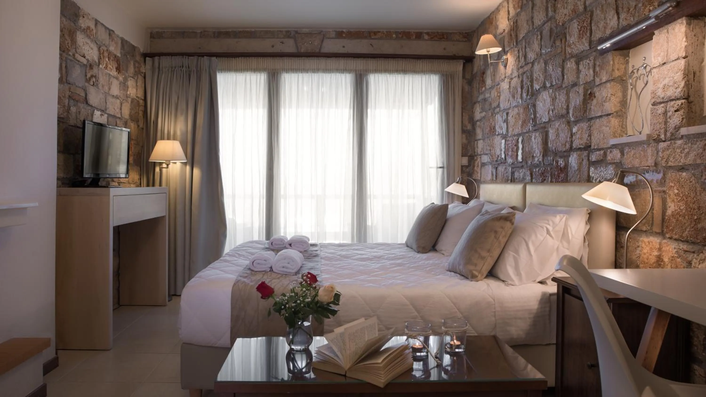 Living room in Enalio Suites