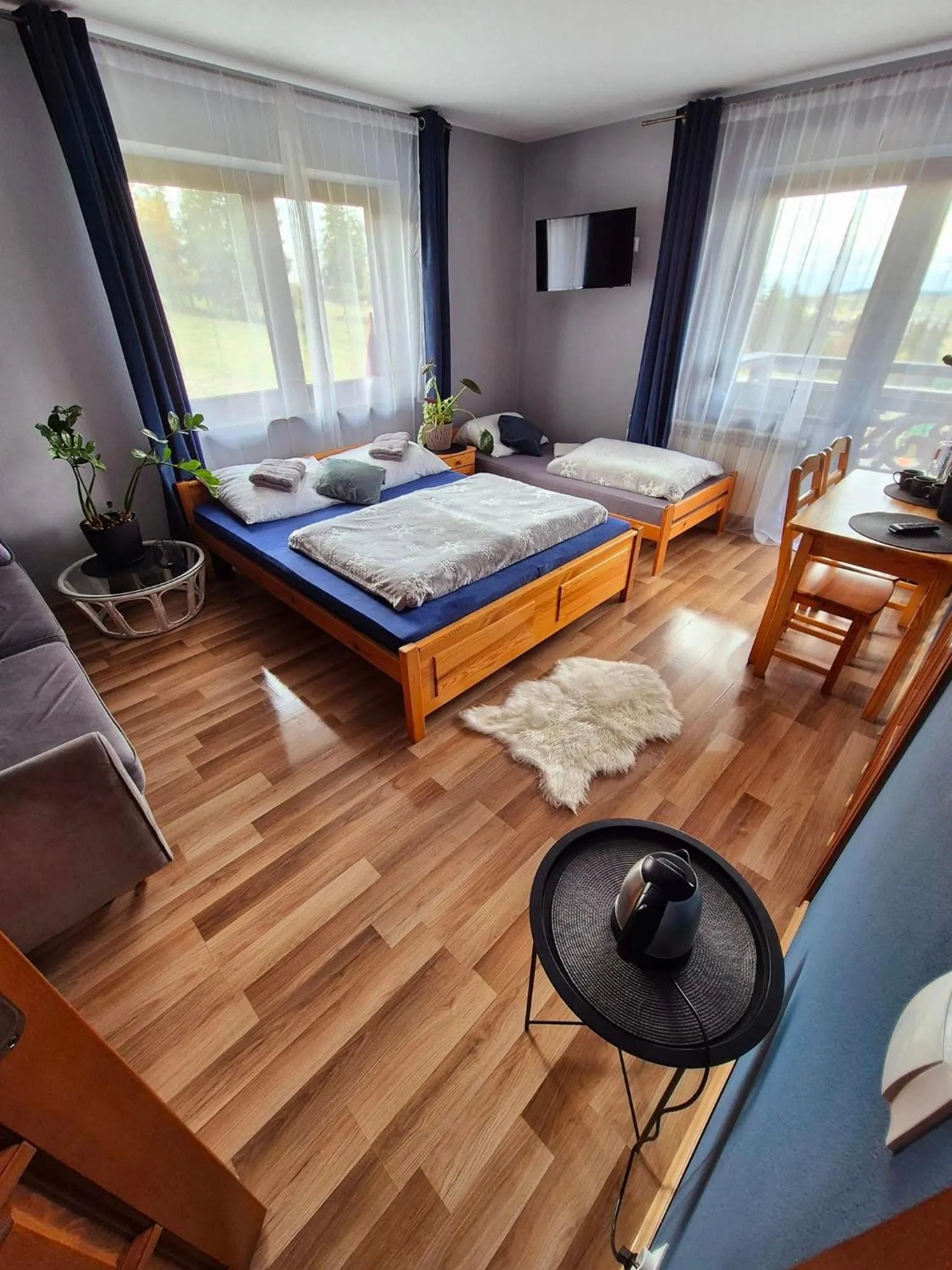 Bed in Pensjonat Harmatówka - ATRAKCYJNY PAKIET ŚWIĄTECZNY - blisko basenów termalnych