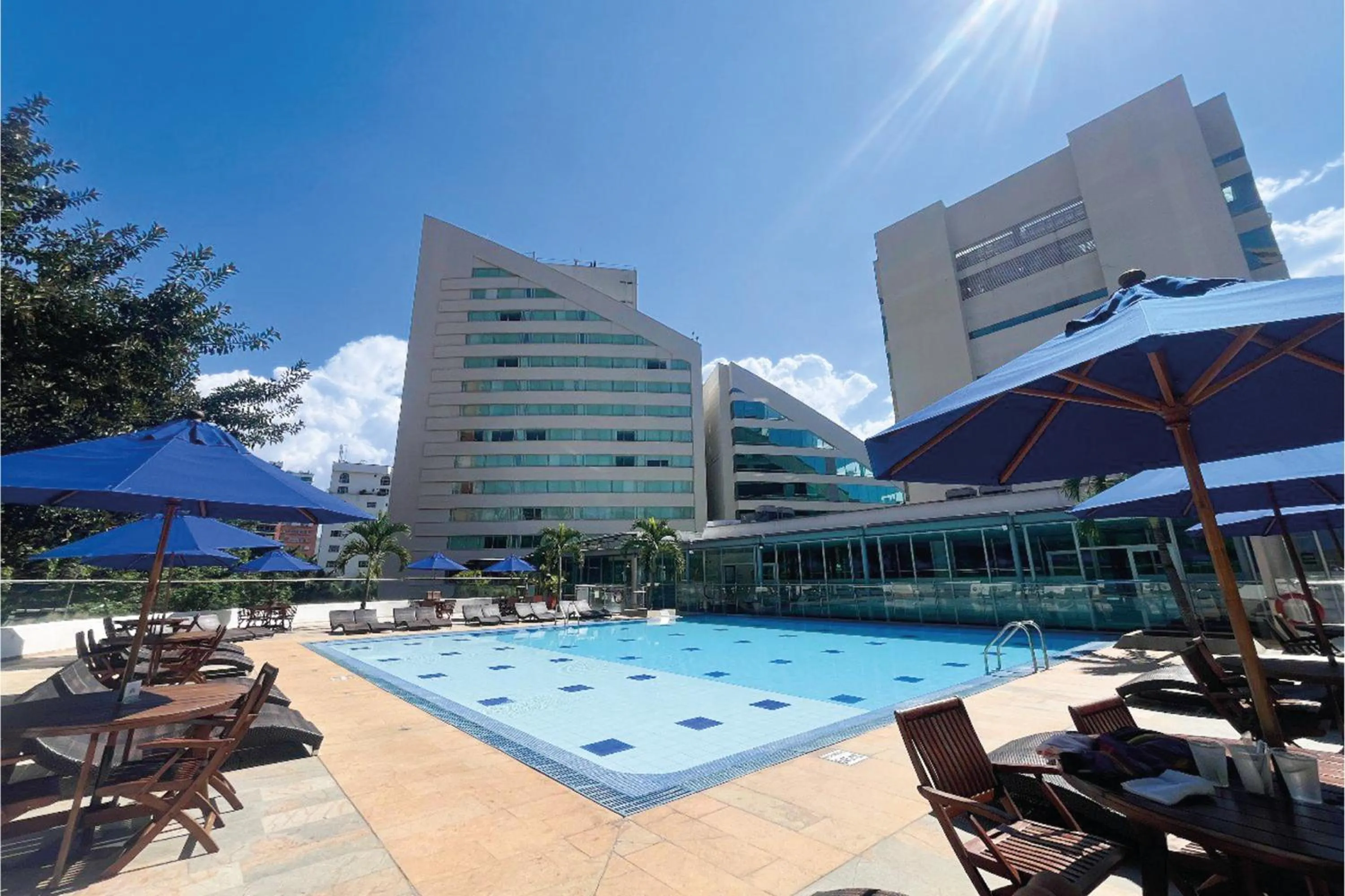 Pool view in Hotel San Fernando Plaza