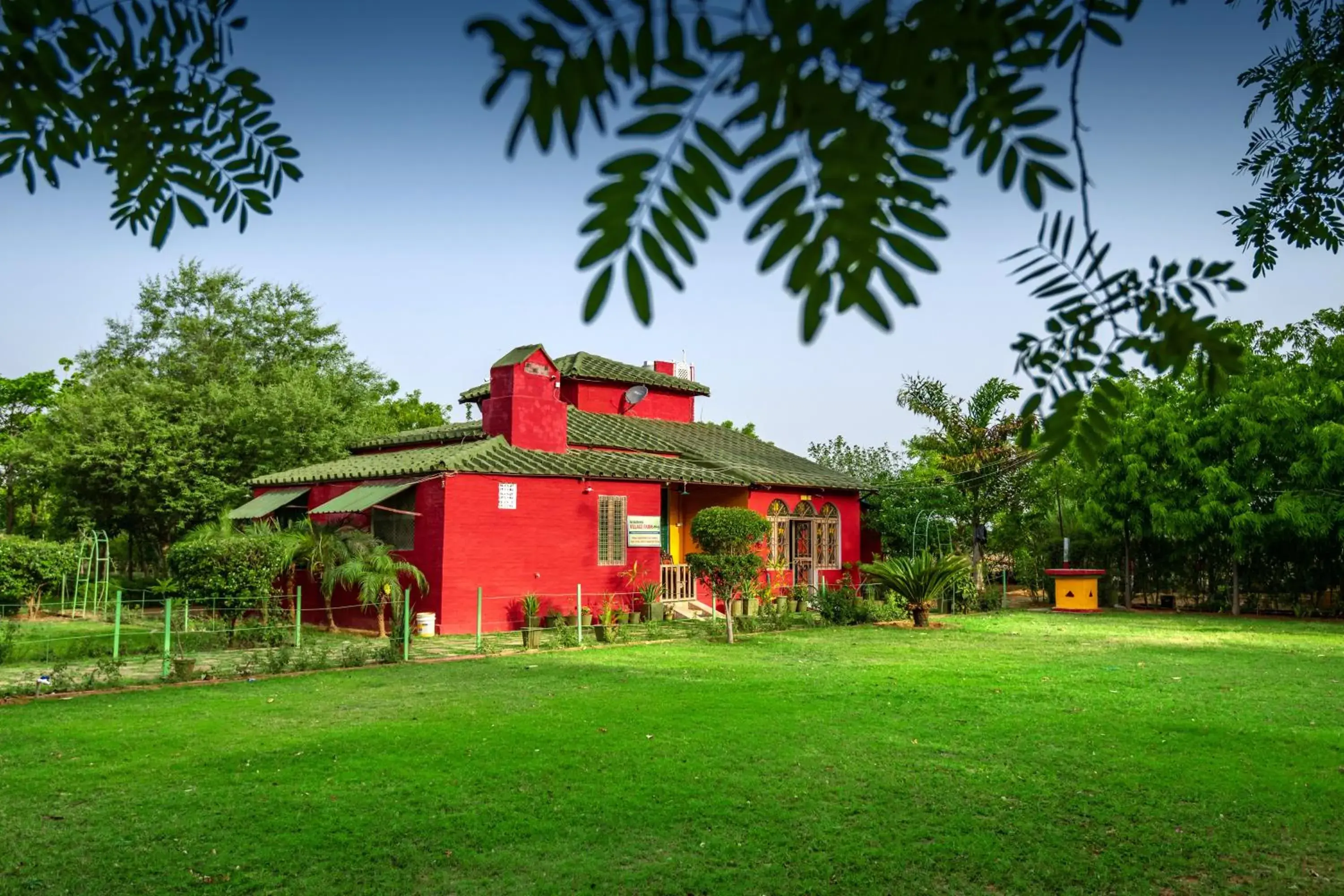 Garden view in An Authentic Village Farm Garden view in An Authentic Village Farm