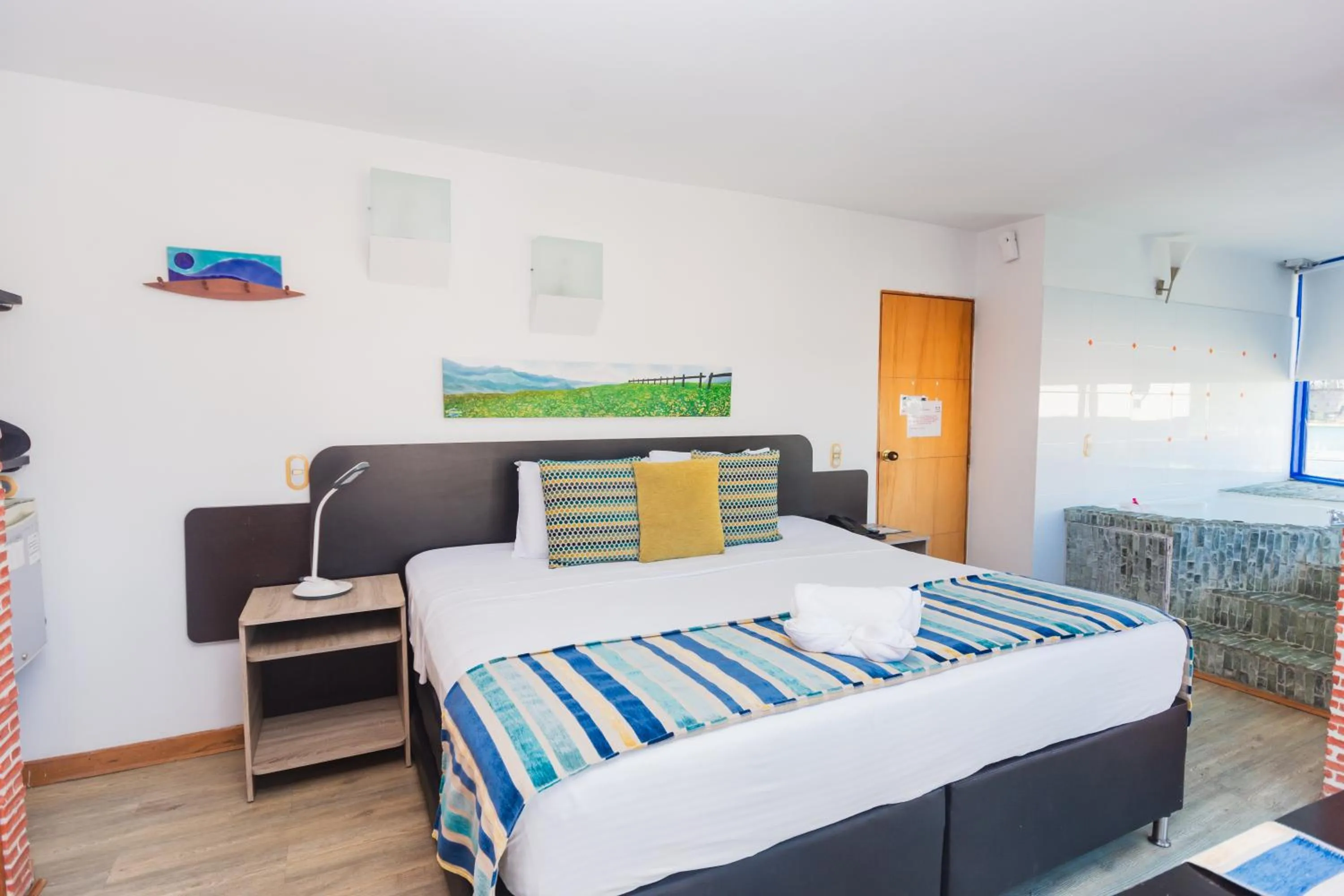 Bed in Hotel Guatatur