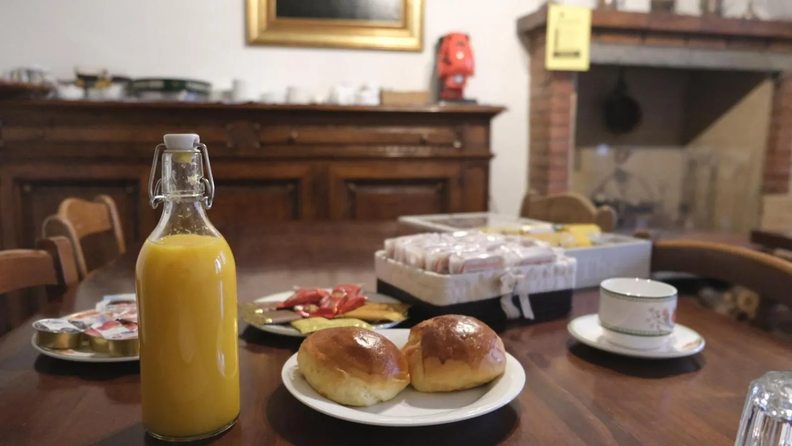 Food and drinks in B&B Il Pittore