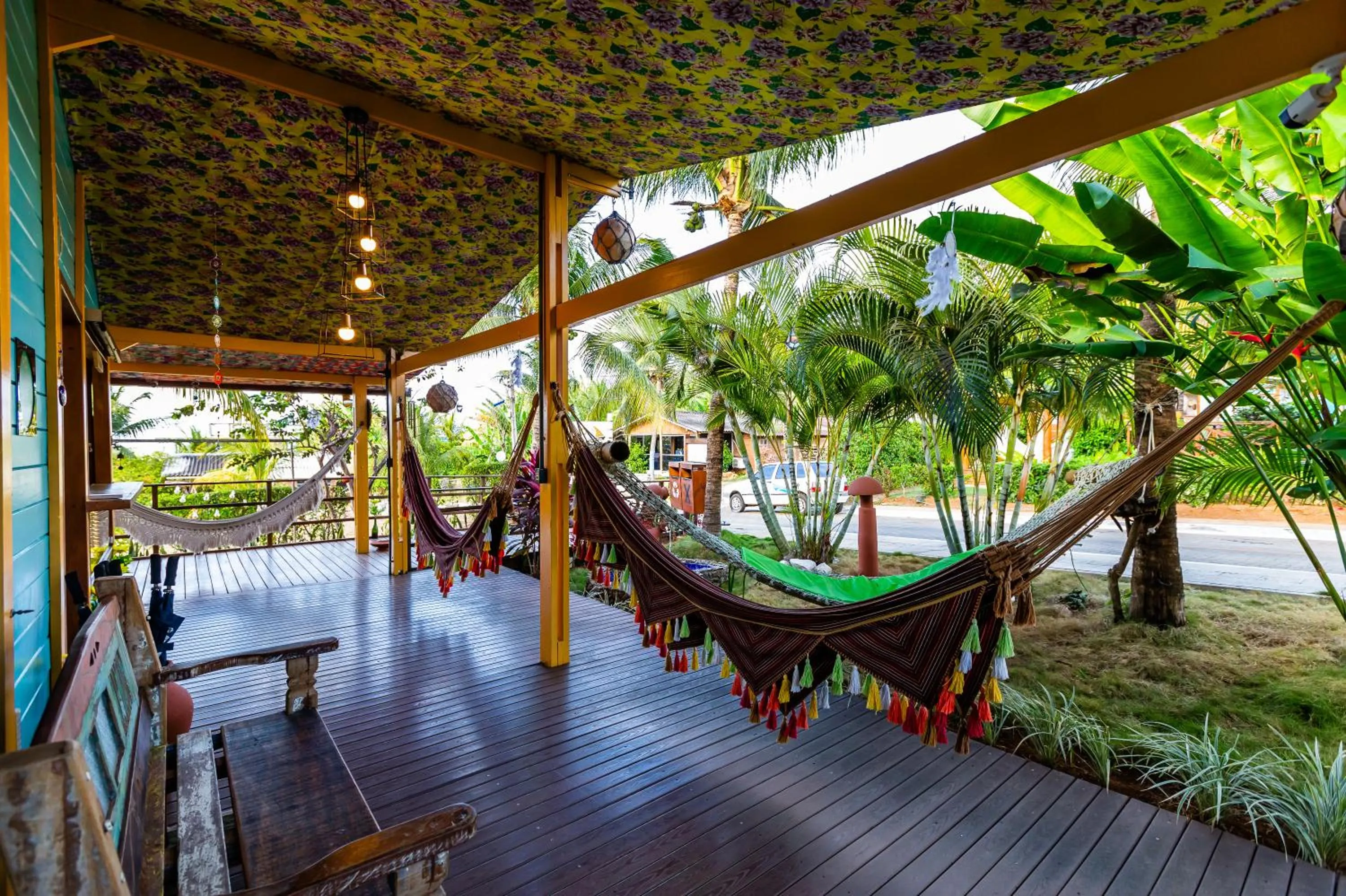 Balcony/Terrace in Pousada Mar Aberto