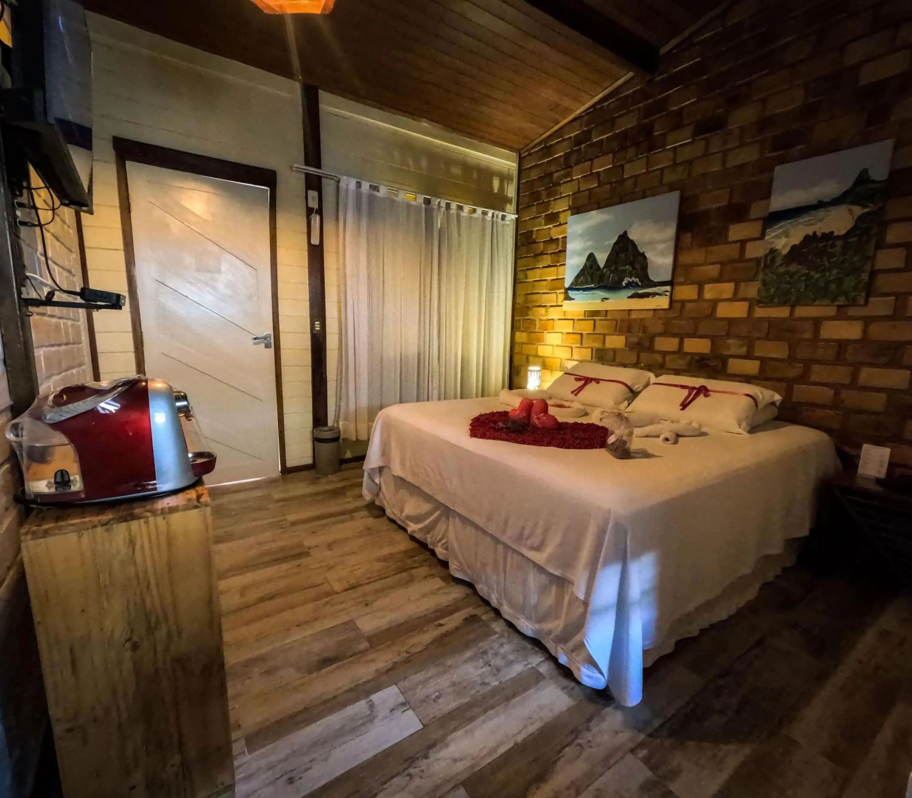 Bedroom, Bed in Pousada Mar Aberto