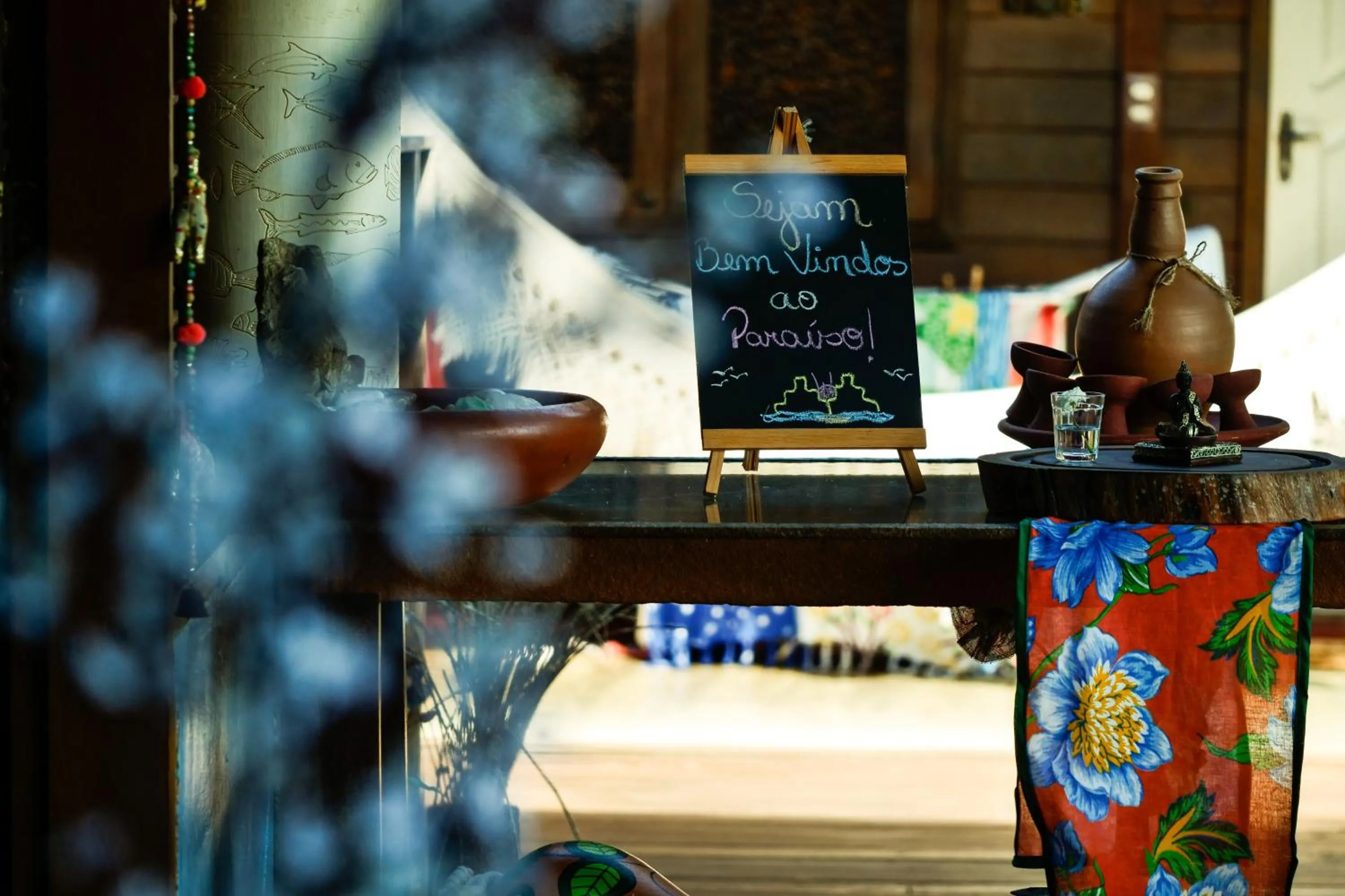 Decorative detail in Pousada Mar Aberto