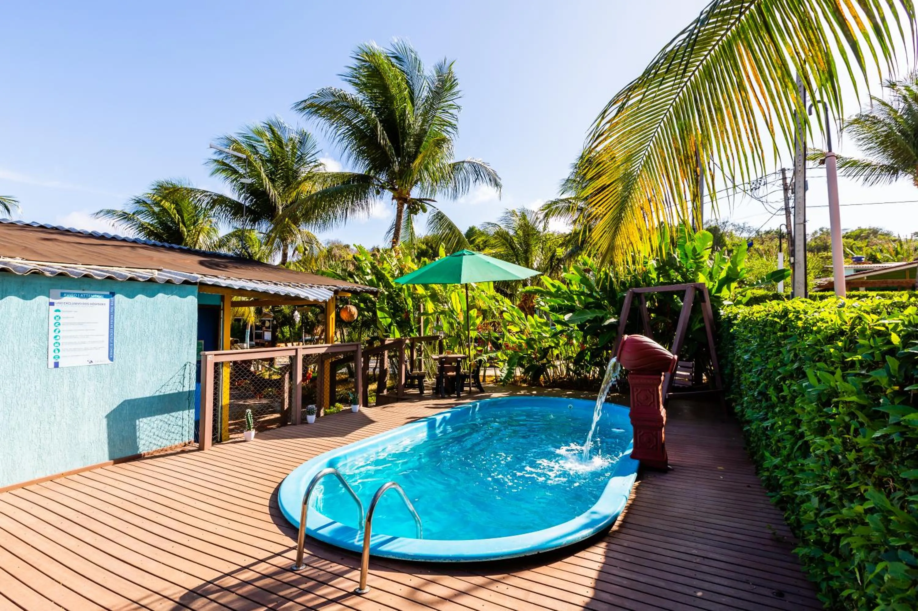 Swimming pool in Pousada Mar Aberto