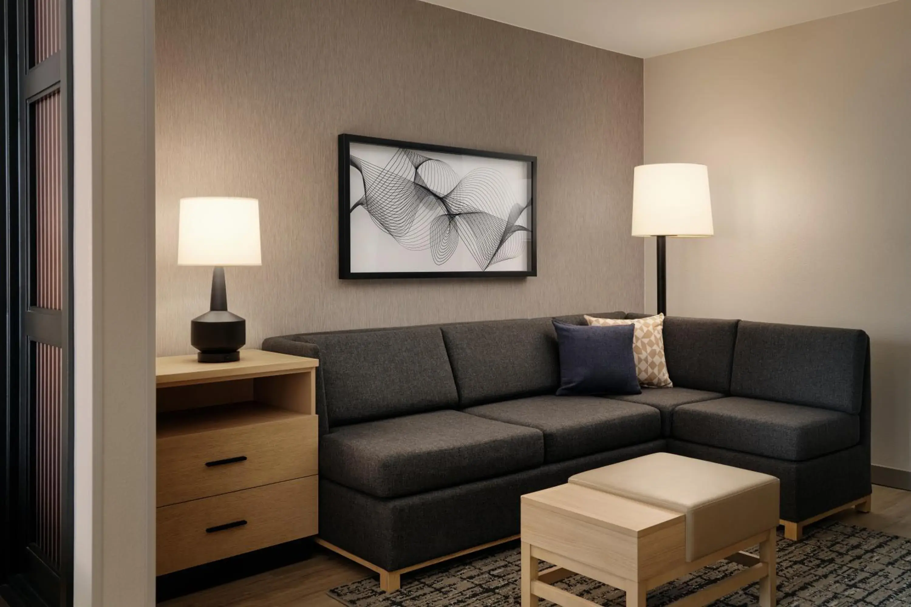 Living room in Hyatt Place Tampa Airport/Westshore Living room in Hyatt Place Tampa Airport/Westshore