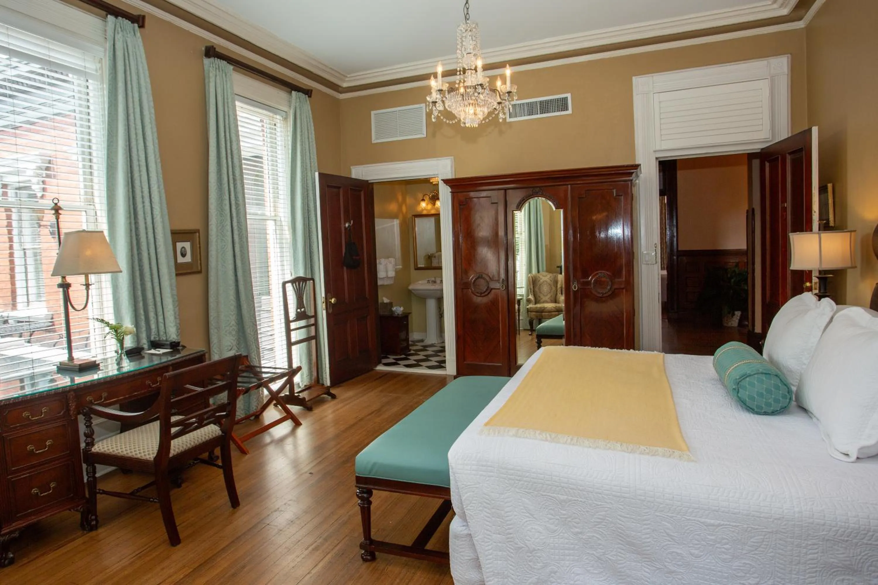 Bedroom, Bed in Kehoe House, Historic Inns of Savannah Collection